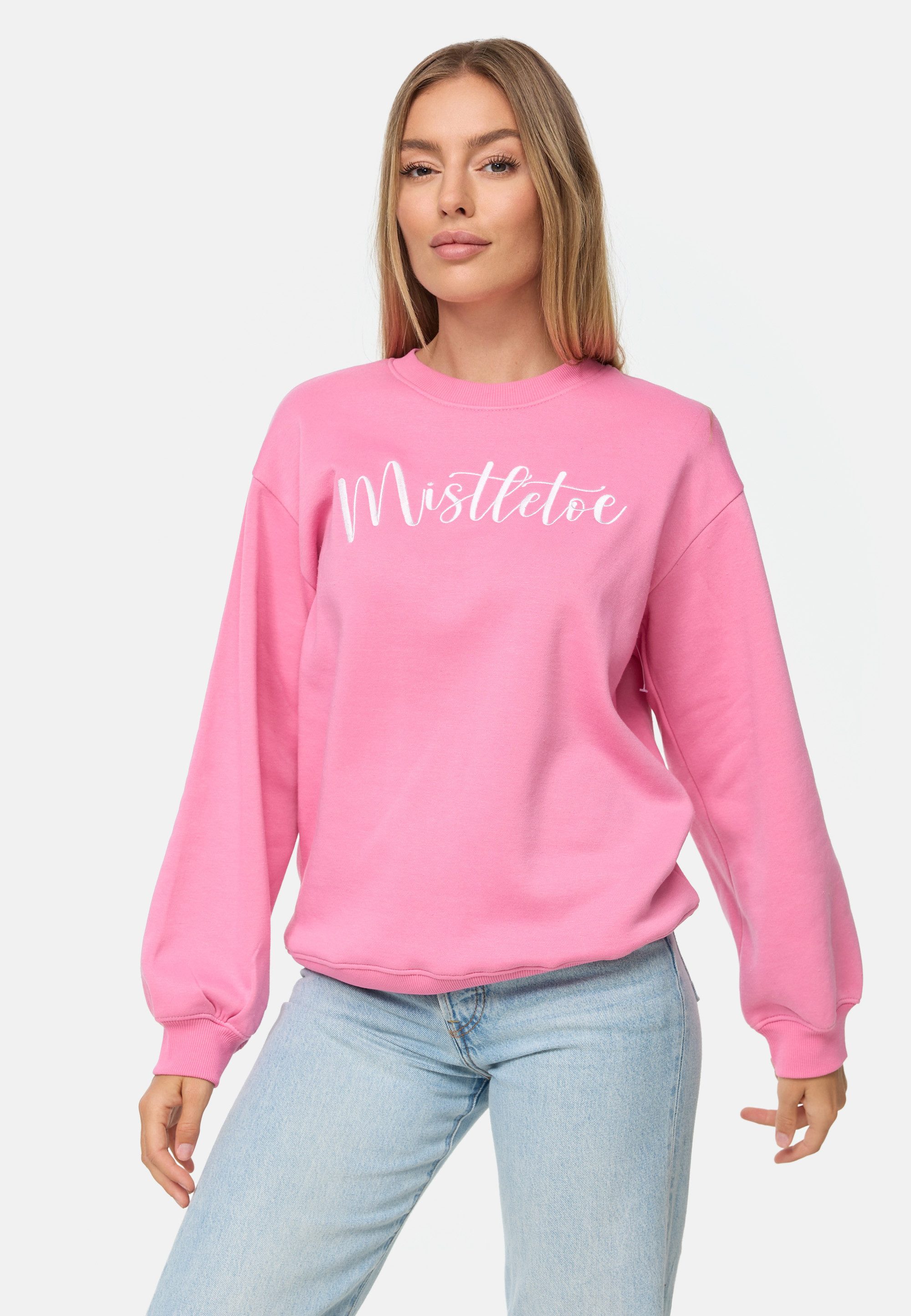 Sweatshirt THB Mistletoe Xmas Crew Neck Sweat