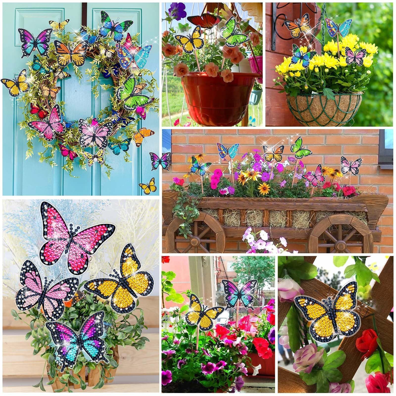 Kaket Malvorlage Schmetterling-Diamant-Malset, Garten- und Balkon-Deko (Set günstig online kaufen