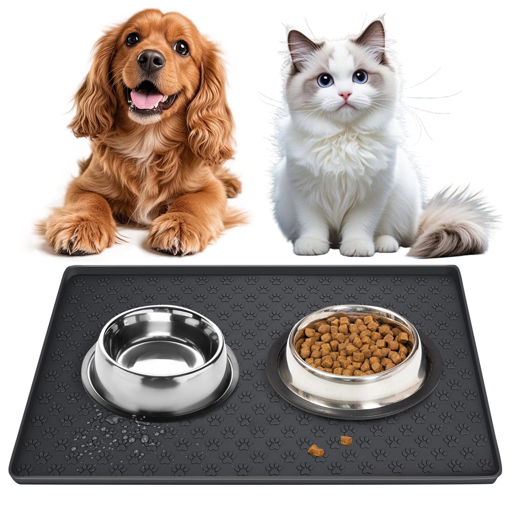 Keyura Napfunterlage Haustiertischsets für Hunde und Katzen, wasserdicht un günstig online kaufen