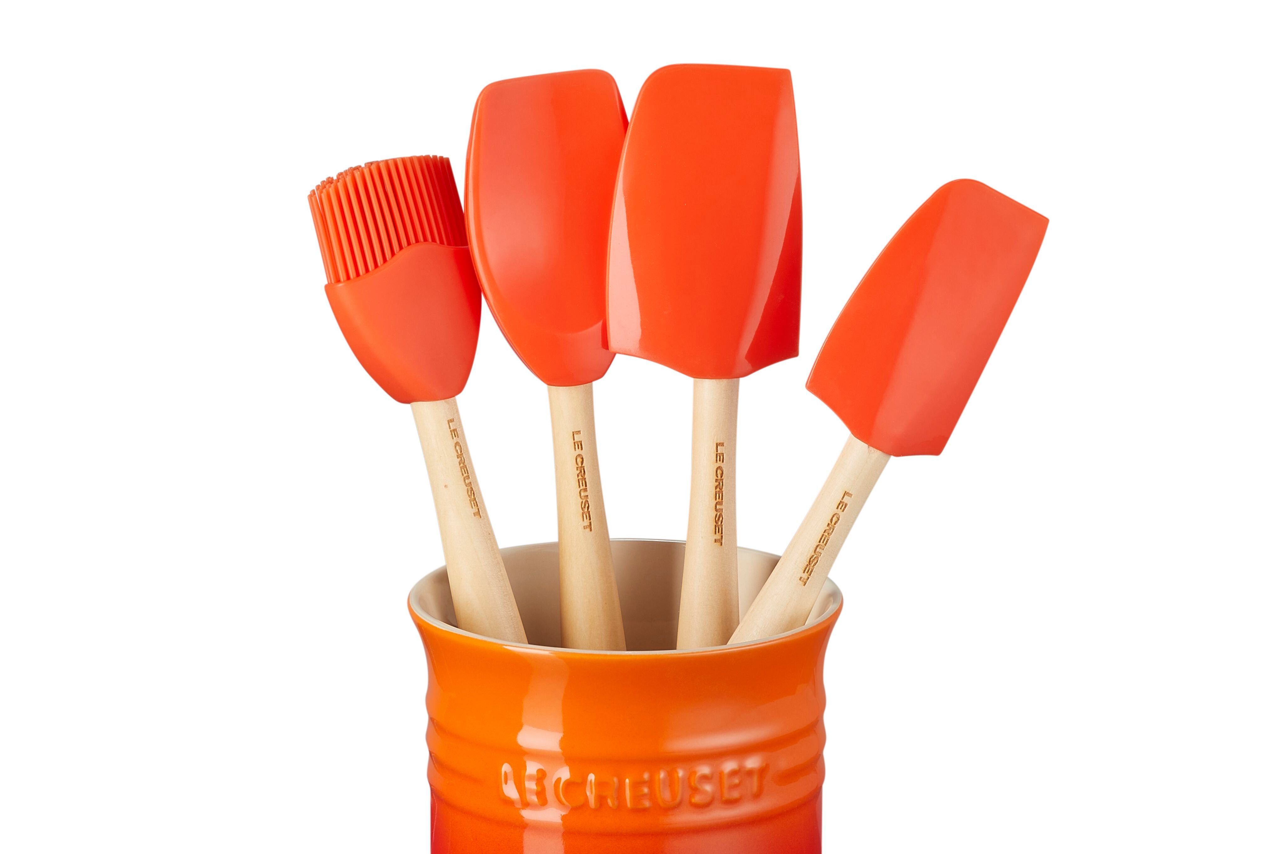LE CREUSET Kochbesteck-Set Classic Kochkellen-Set 5tlg. Craft, 1.1 L, Ofenrot, 91057001090000