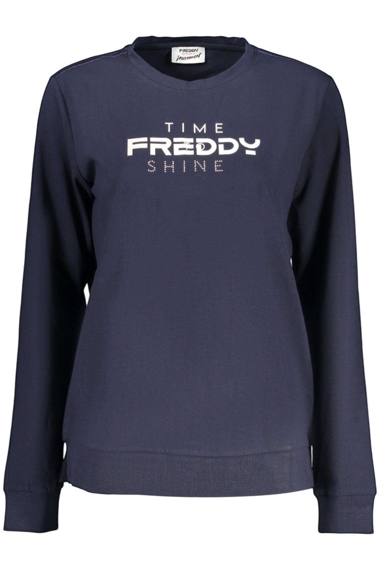 Freddy T-Shirt Blaues Damen Langarmshirt mit Druck und