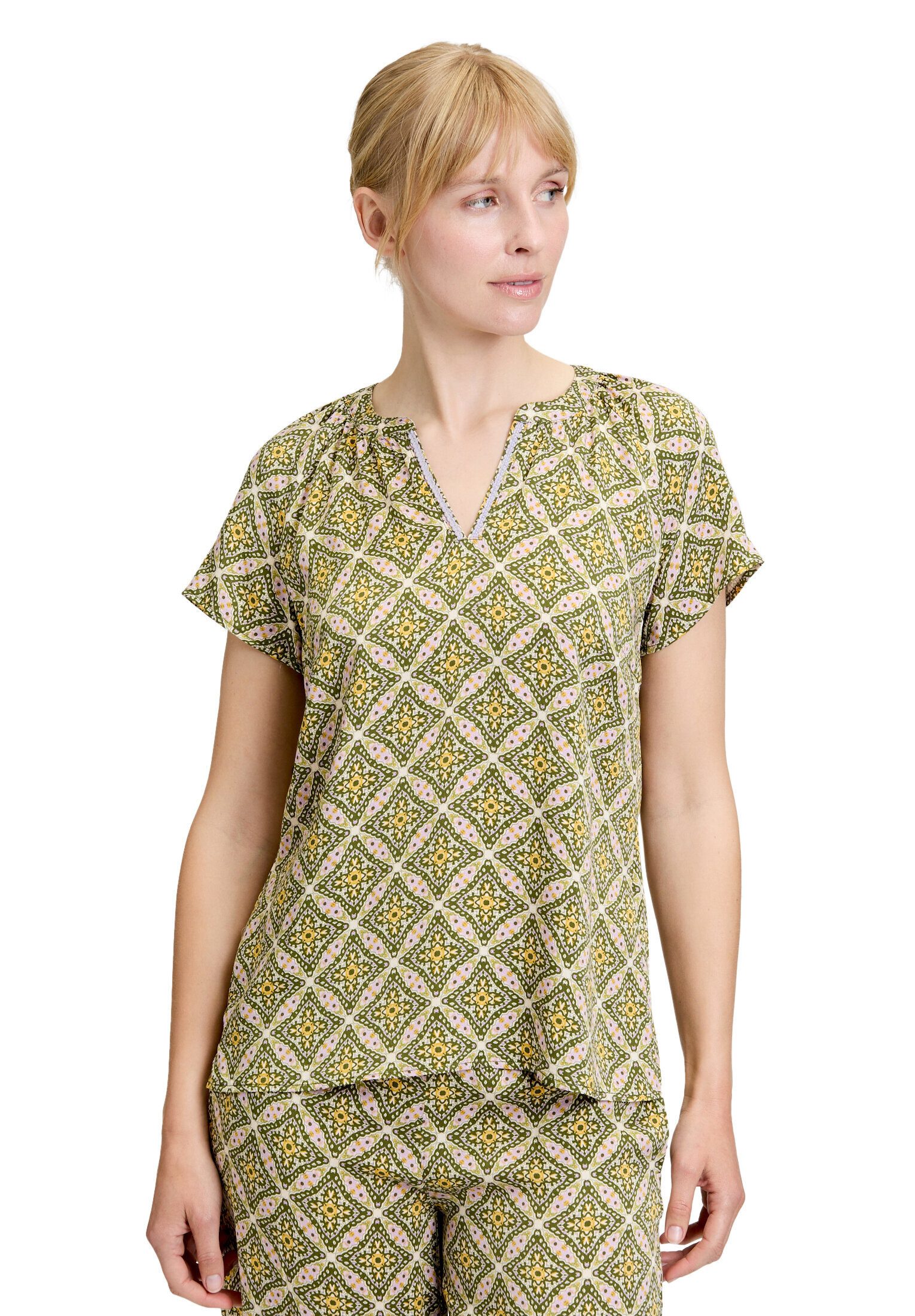Cartoon Shirtbluse Damen mit Muster