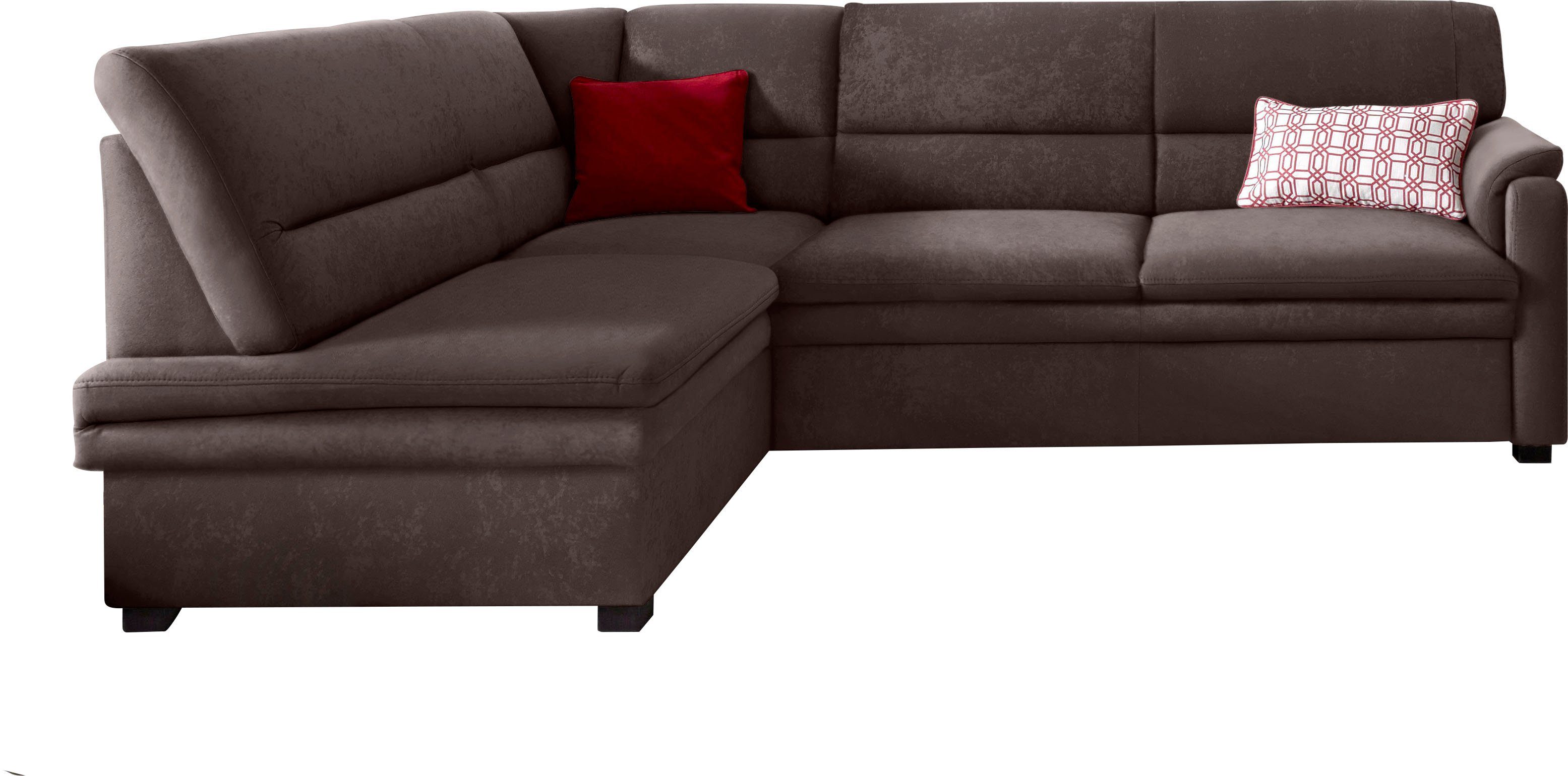 sit&more Ecksofa Pisa L-Form, mit Federkern, günstig online kaufen