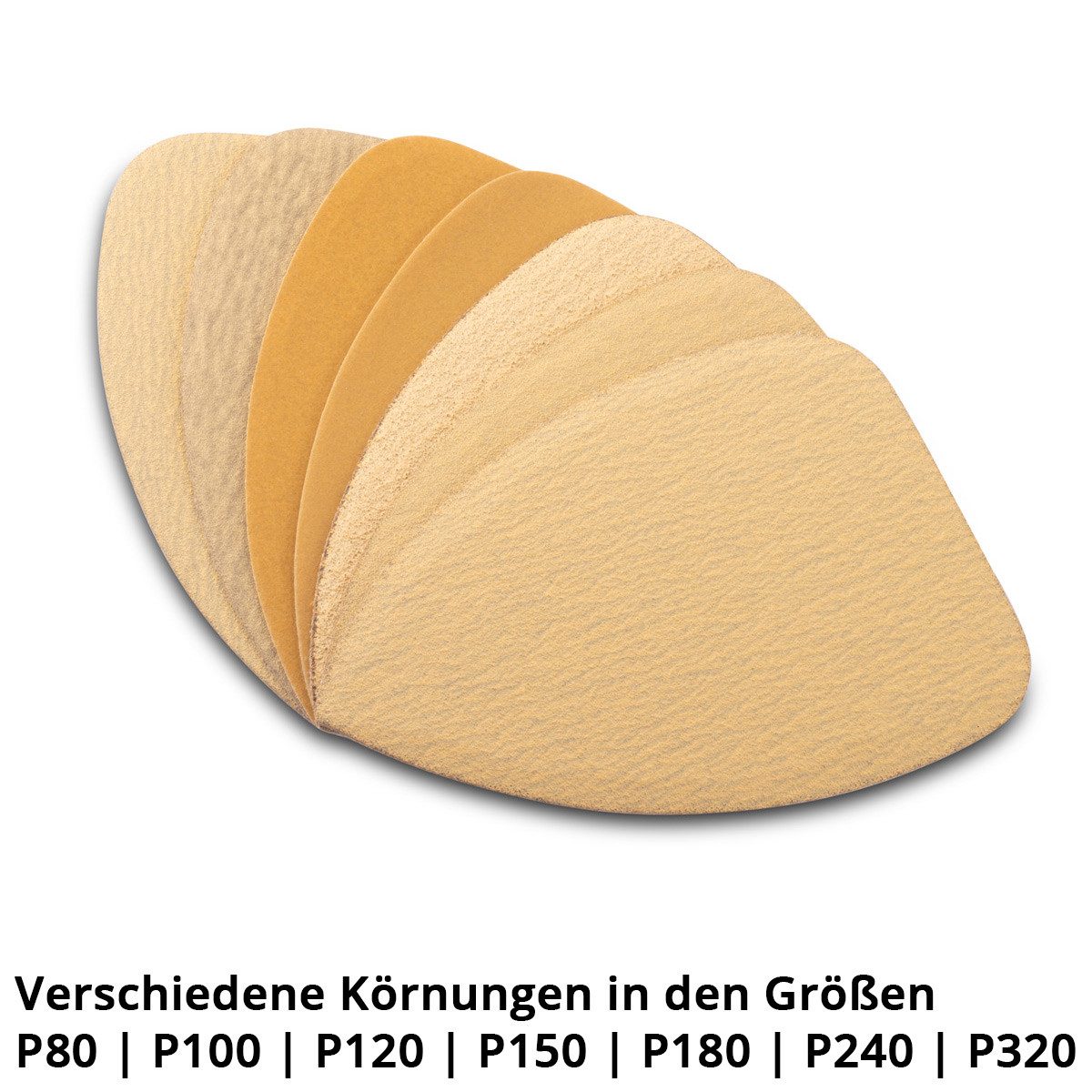 STAHLWERK Schleifdreieck Handschleifblock 2er Set, (Packung, 2 St., Set)