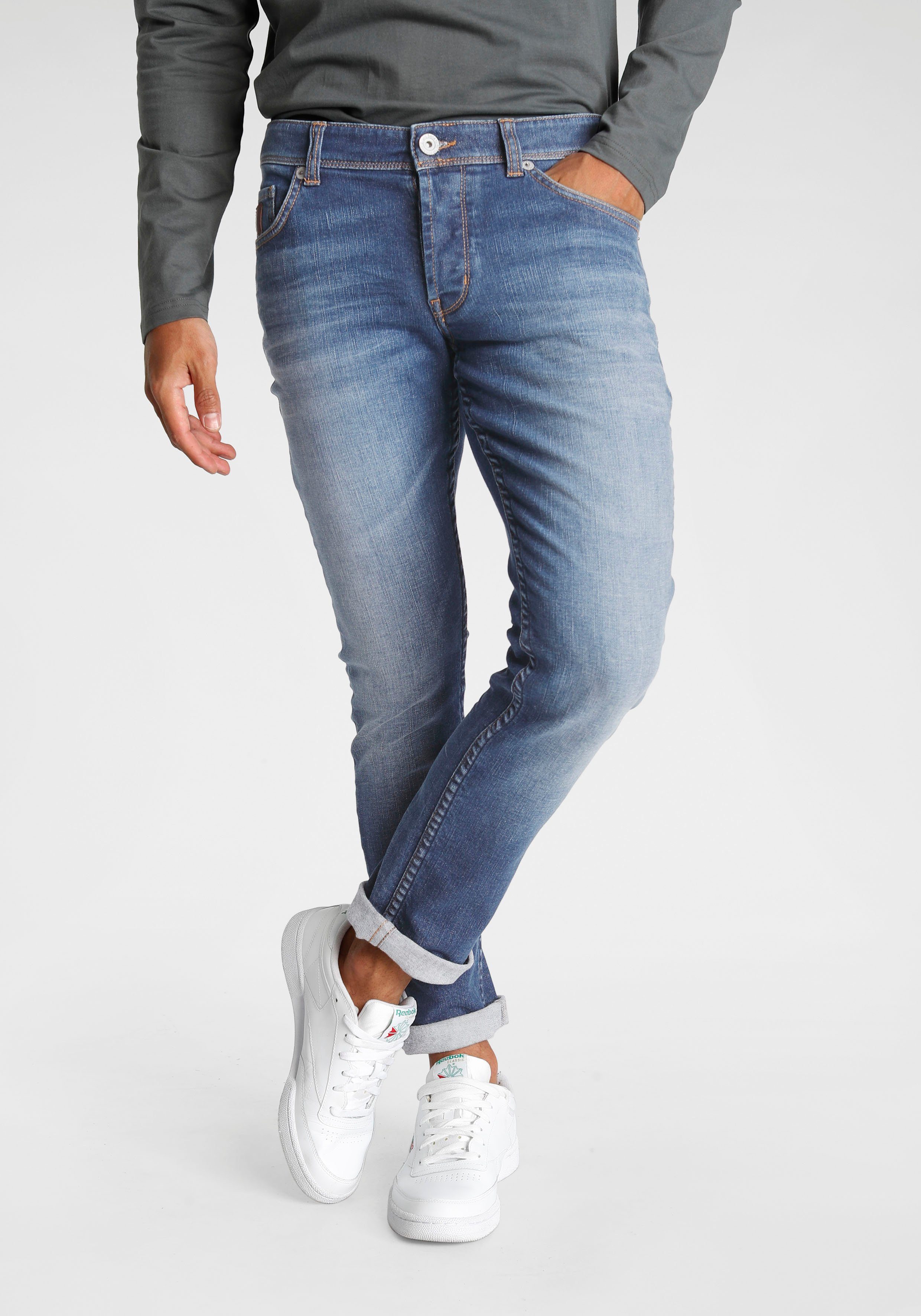 Bruno Banani Slim-fit-Jeans Jimmy (Stretch) blue mid