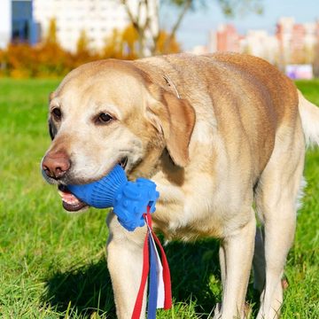 Petsation Kauspielzeug Hundespielzeug zum Werfen [PREMIUM] NATURKautschuk Kauknochen