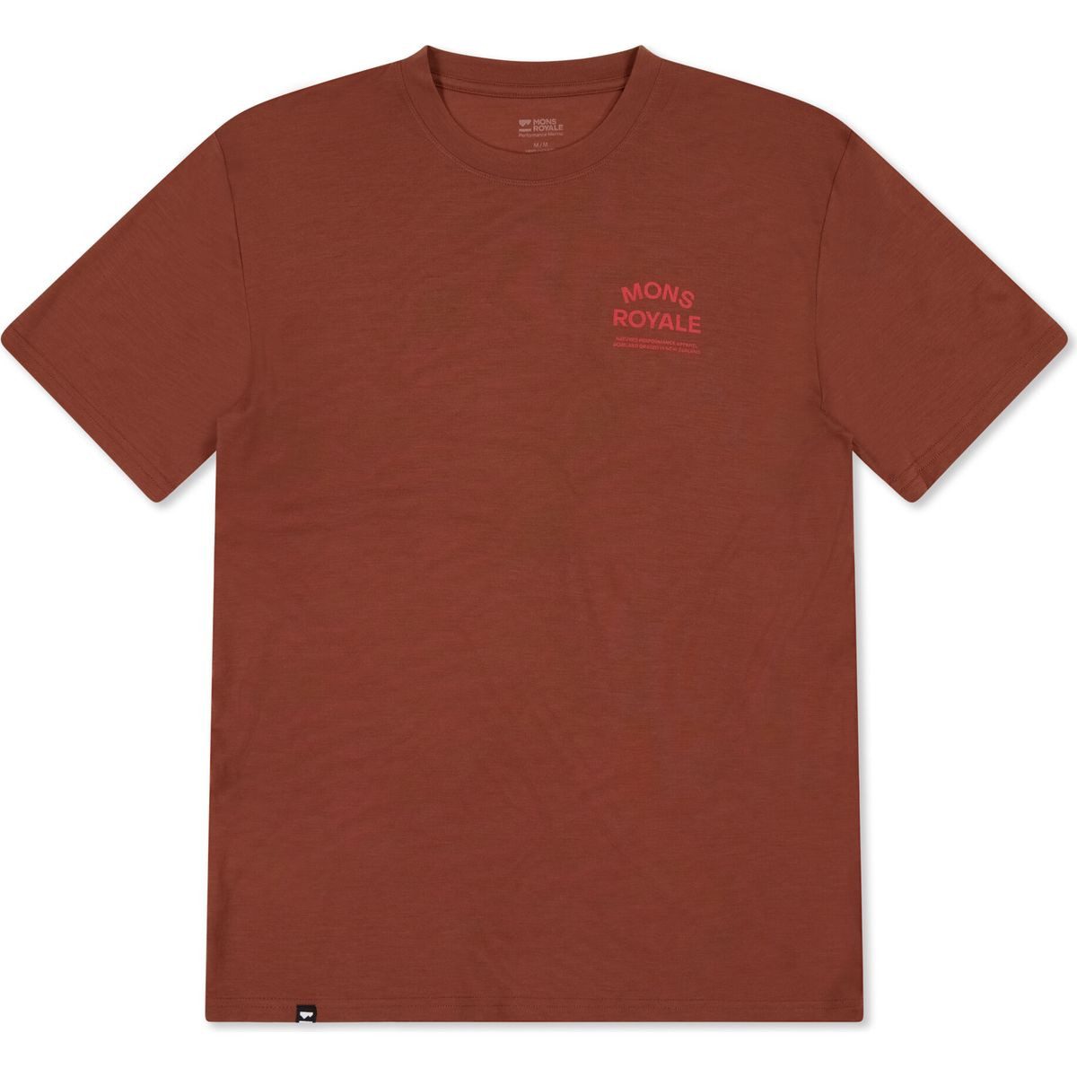 Mons Royale Kurzarmshirt Mens Icon Merino Tee-shirt Hochfunktionales Merino-T-Shirt für Herren, ideal für Freizeit und