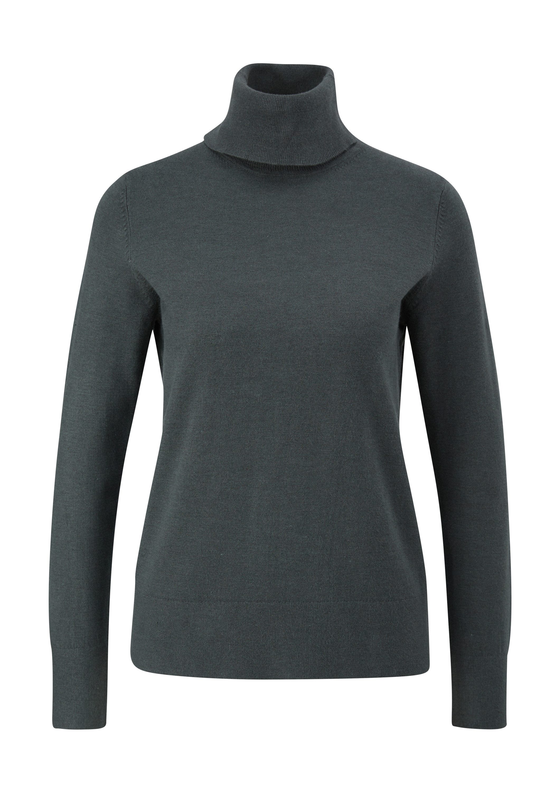 s.Oliver Longpullover Strickpullover Feinstrickpullover mit Rollkragen günstig online kaufen