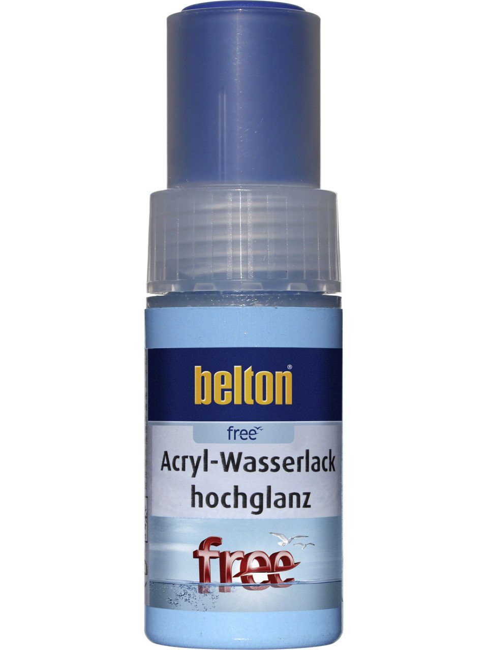 belton Acryl-Buntlack belton free Lackstift 9 ml enzianblau hochglänzend