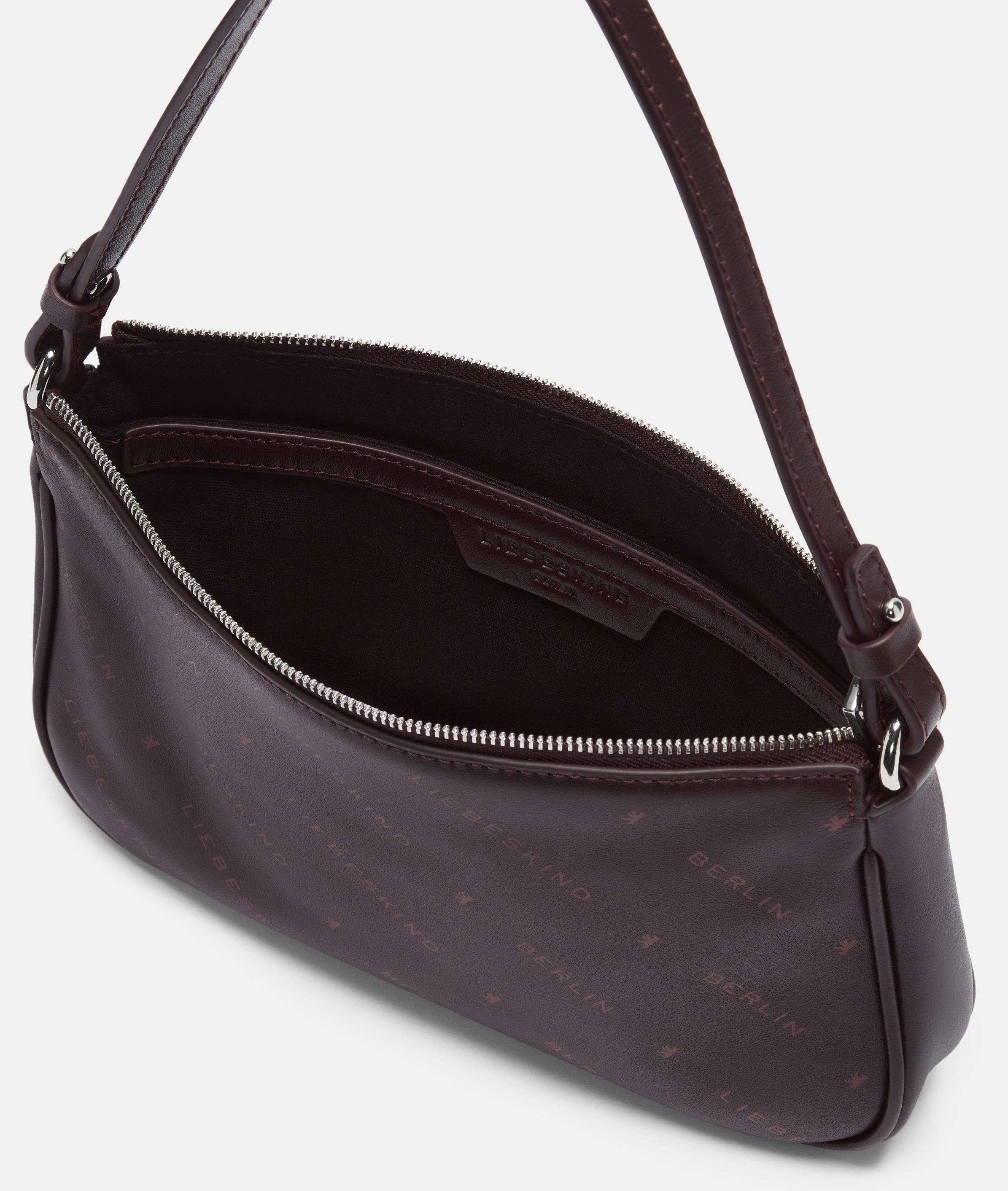 Liebeskind Berlin Umhängetasche Monogram Crossbody S, Umhängetasche aus Nappaleder mit Liebeskind Berlin Schriftzug