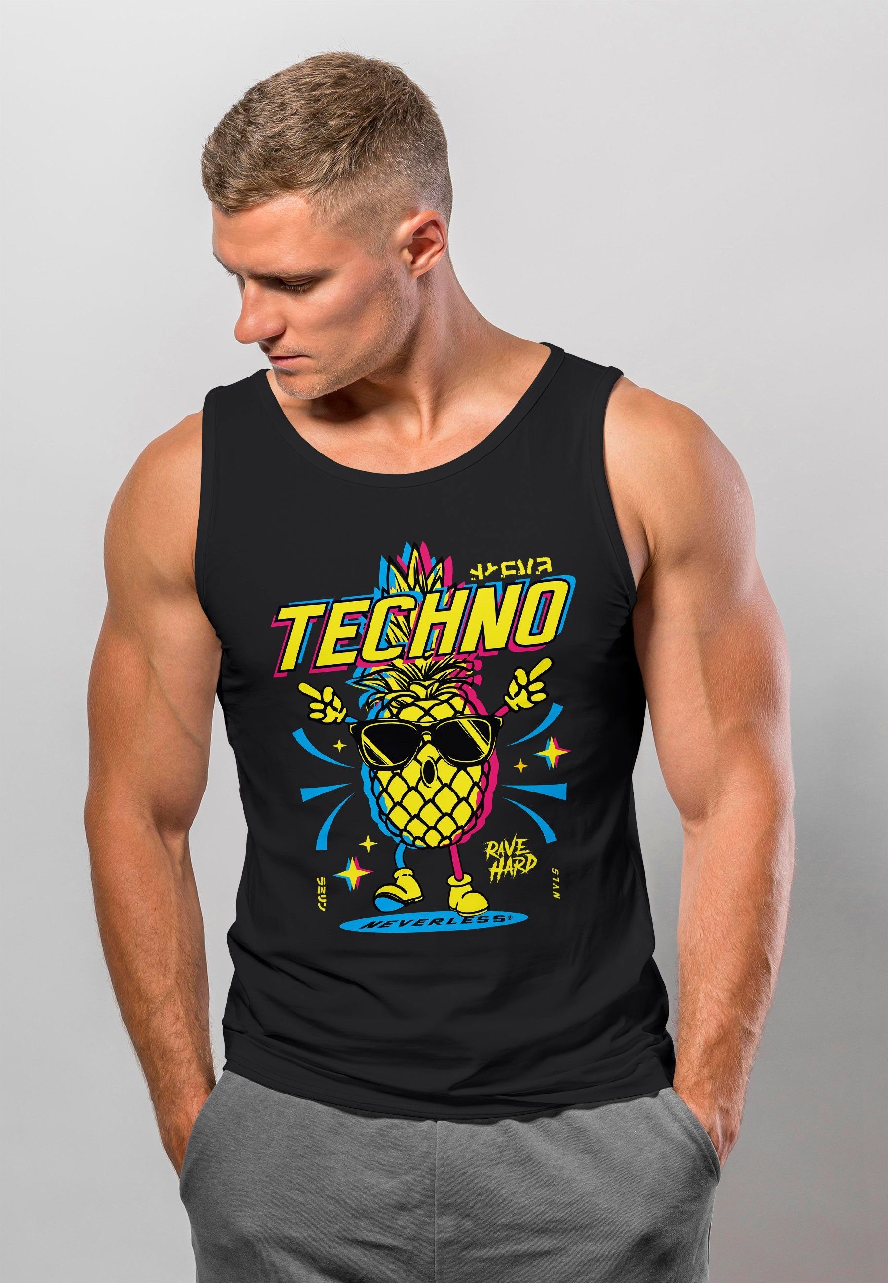 Neverless Tanktop Herren Tank-Top Techno Tanzen günstig online kaufen