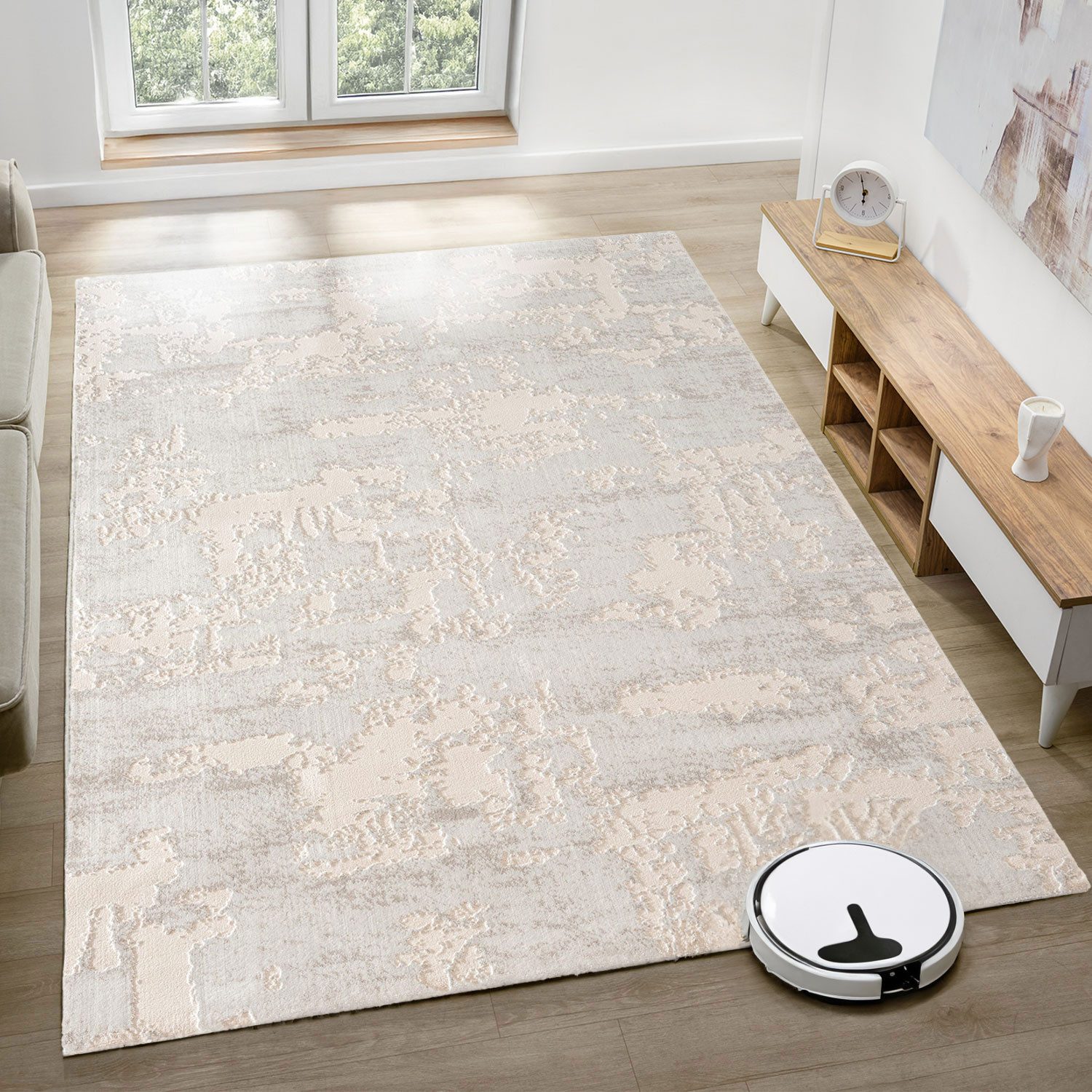 Carpetilla Designteppich Teppich Wohnzimmer Schlafzimmer abstrakt Muster mo günstig online kaufen