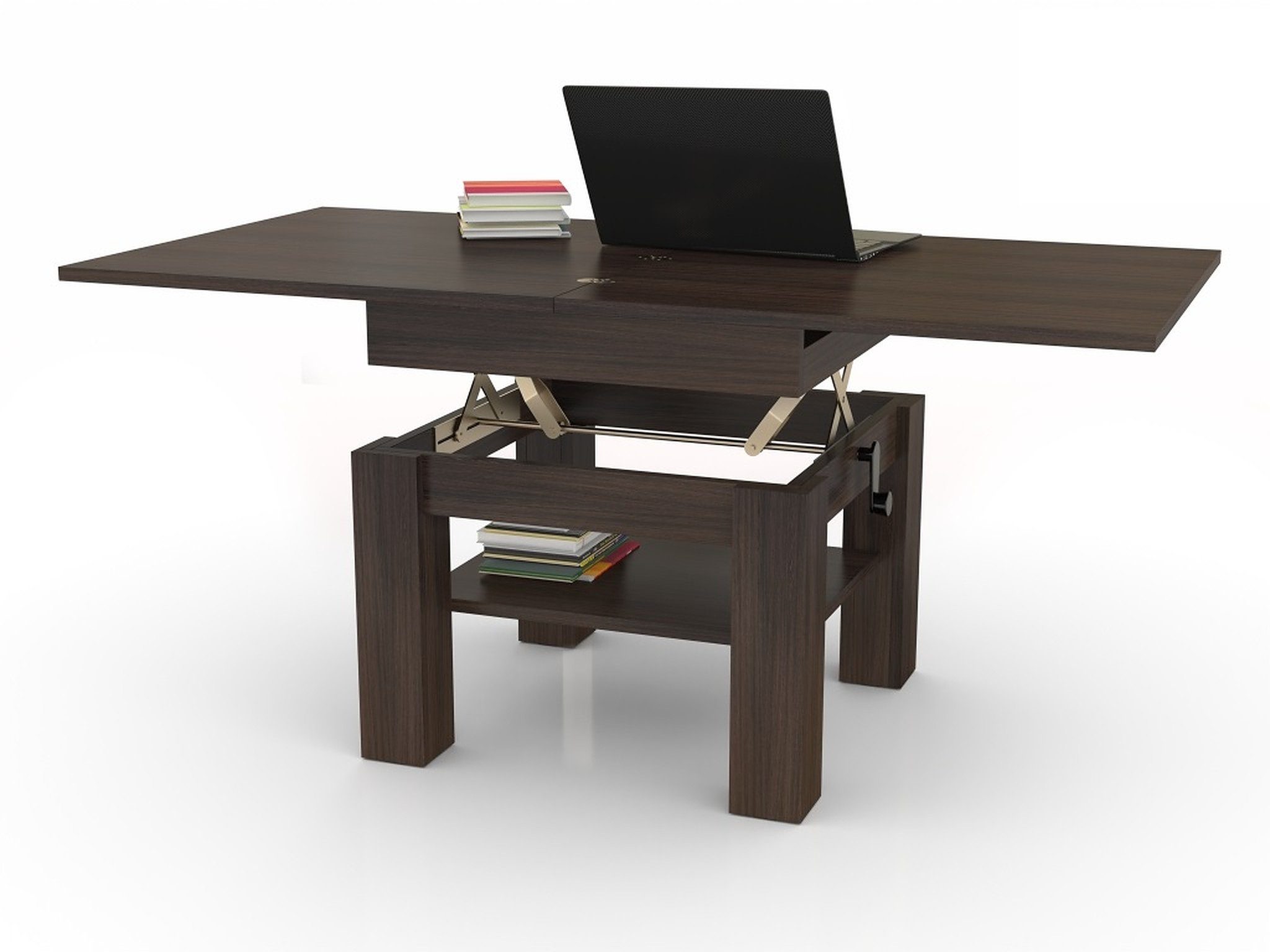 designimpex Couchtisch Design Cleo stufenlos höhenverstellbar günstig online kaufen
