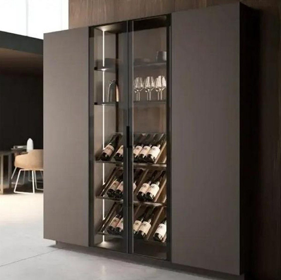 Xlmoebel Weinschrank Schrank Weinschrank Weinregal Weinkühlschrank Weinlagerregal (1-St) Made in Europa