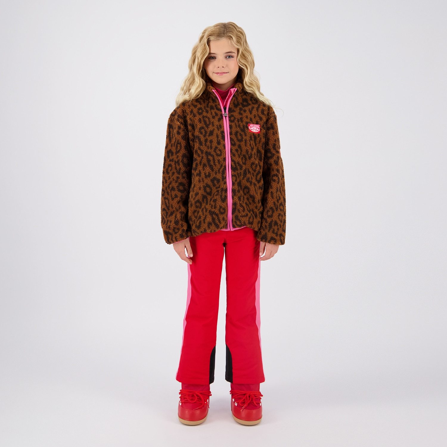 Vingino Fleecejacke Tarly modisch bedruckt, Stehkragen