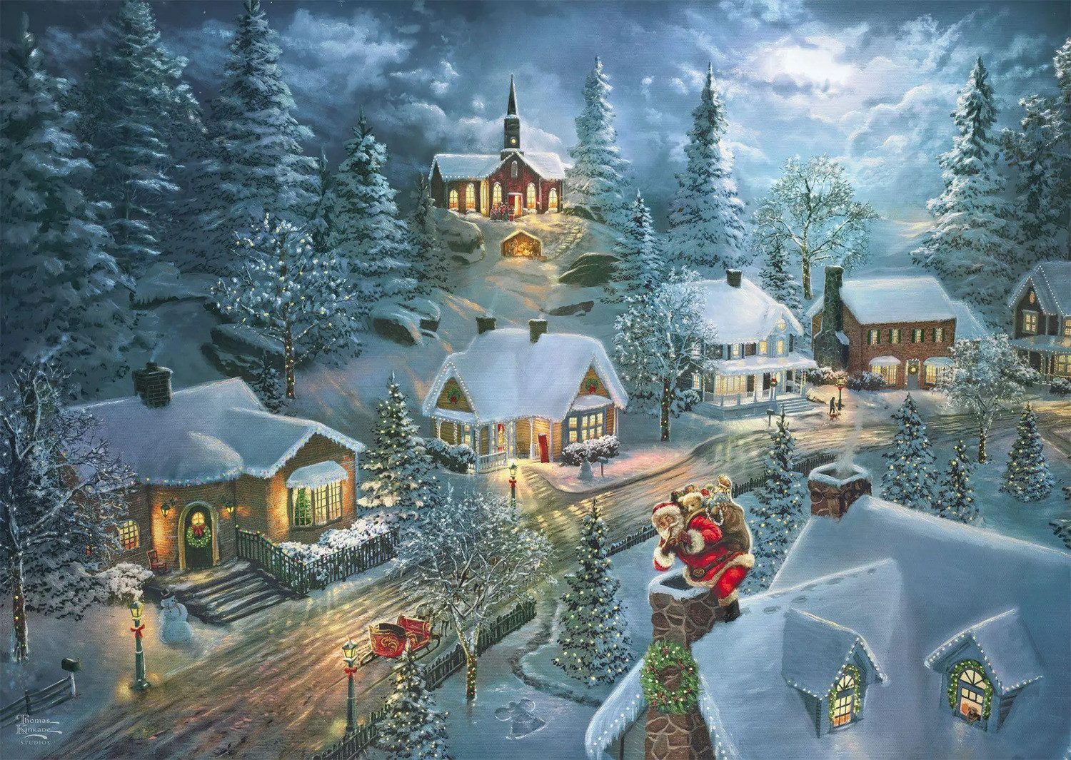 Schmidt Spiele Puzzle Santas Silent Night, günstig online kaufen