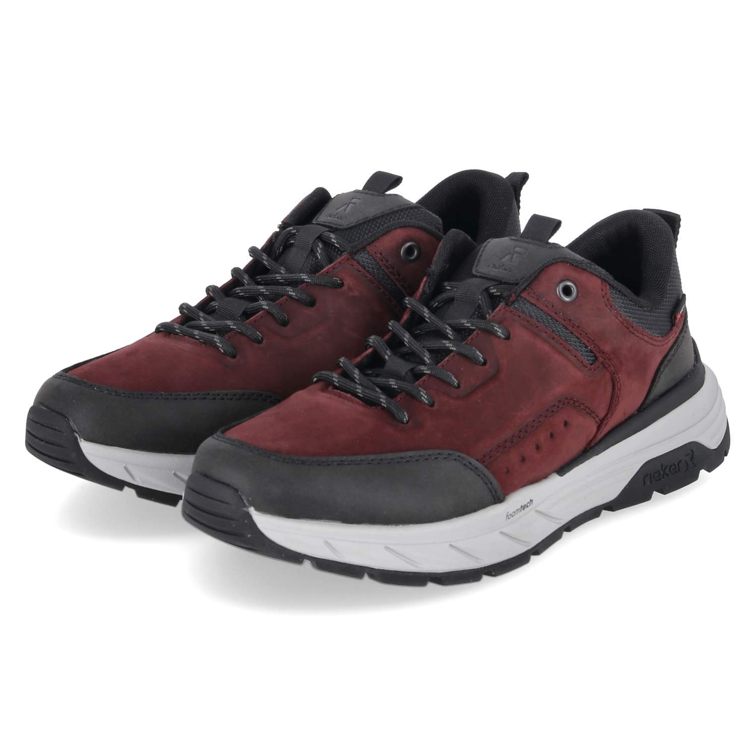 Rieker Rieker 06103-35 Herren Leder & Textil red Schnürschuh