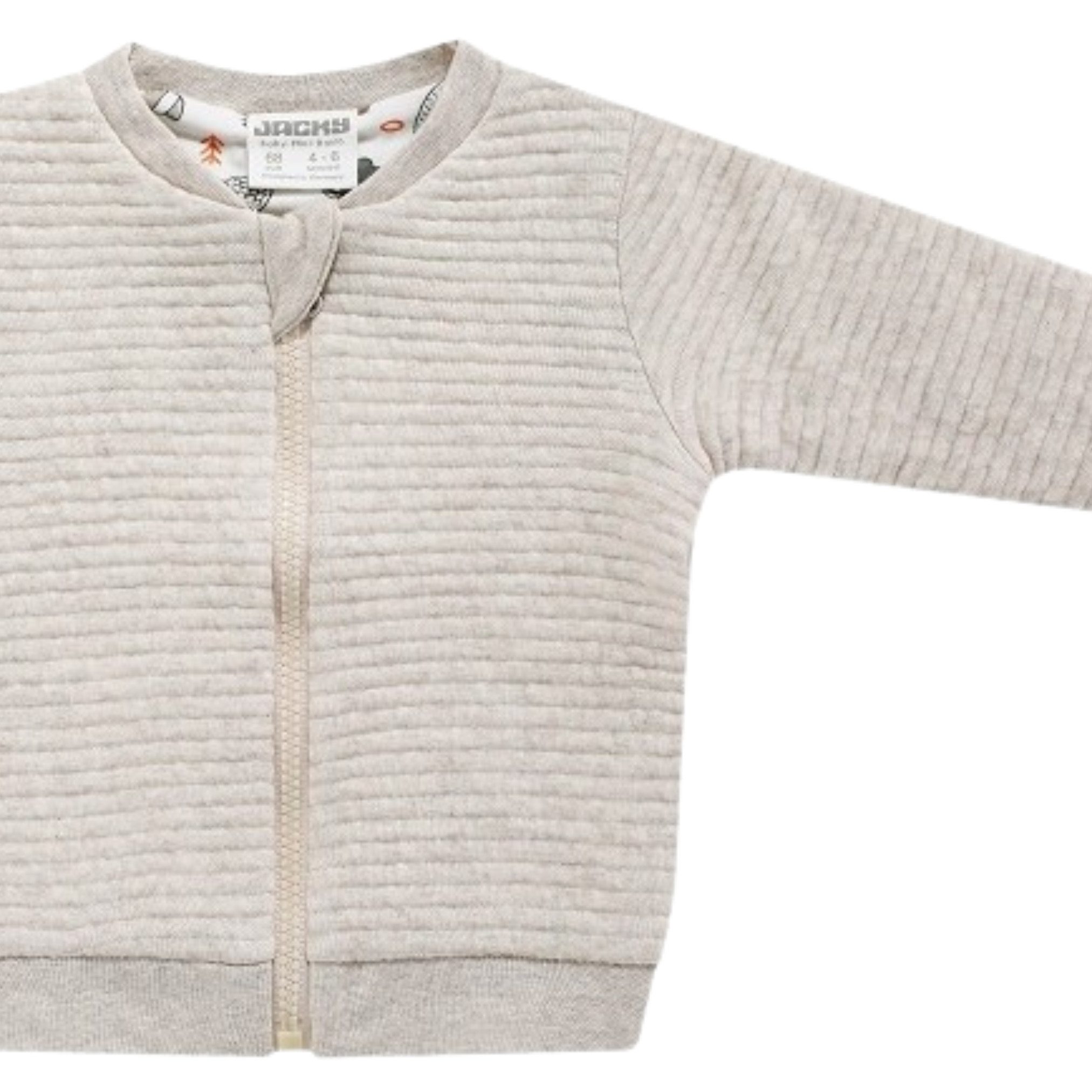 JACKY Wendejacke Babyjacke Übergangsjacke Forest - BEIGE Bequeme Passform, Besonders weich, Waldmotiv