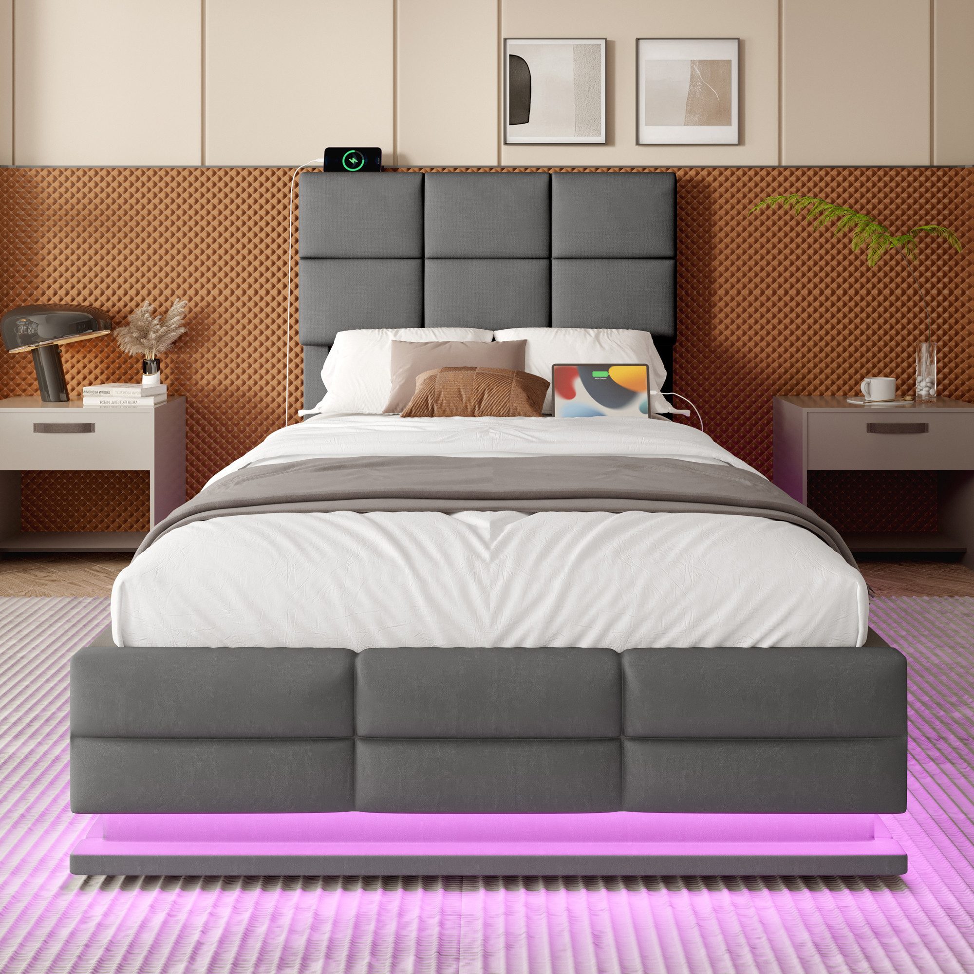 HAUSS SPOLE Polsterbett 90×200 mit bettkasten, günstig online kaufen