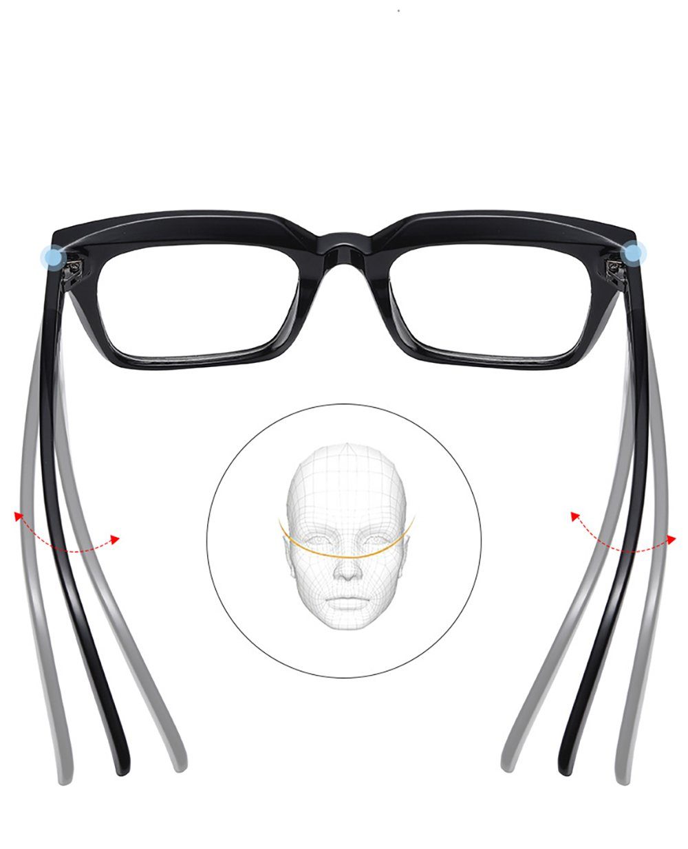 PACIEA Lesebrille Blaulichtfilter Anti-Müdigkeit Computer Gaming Schutz Damen Herren