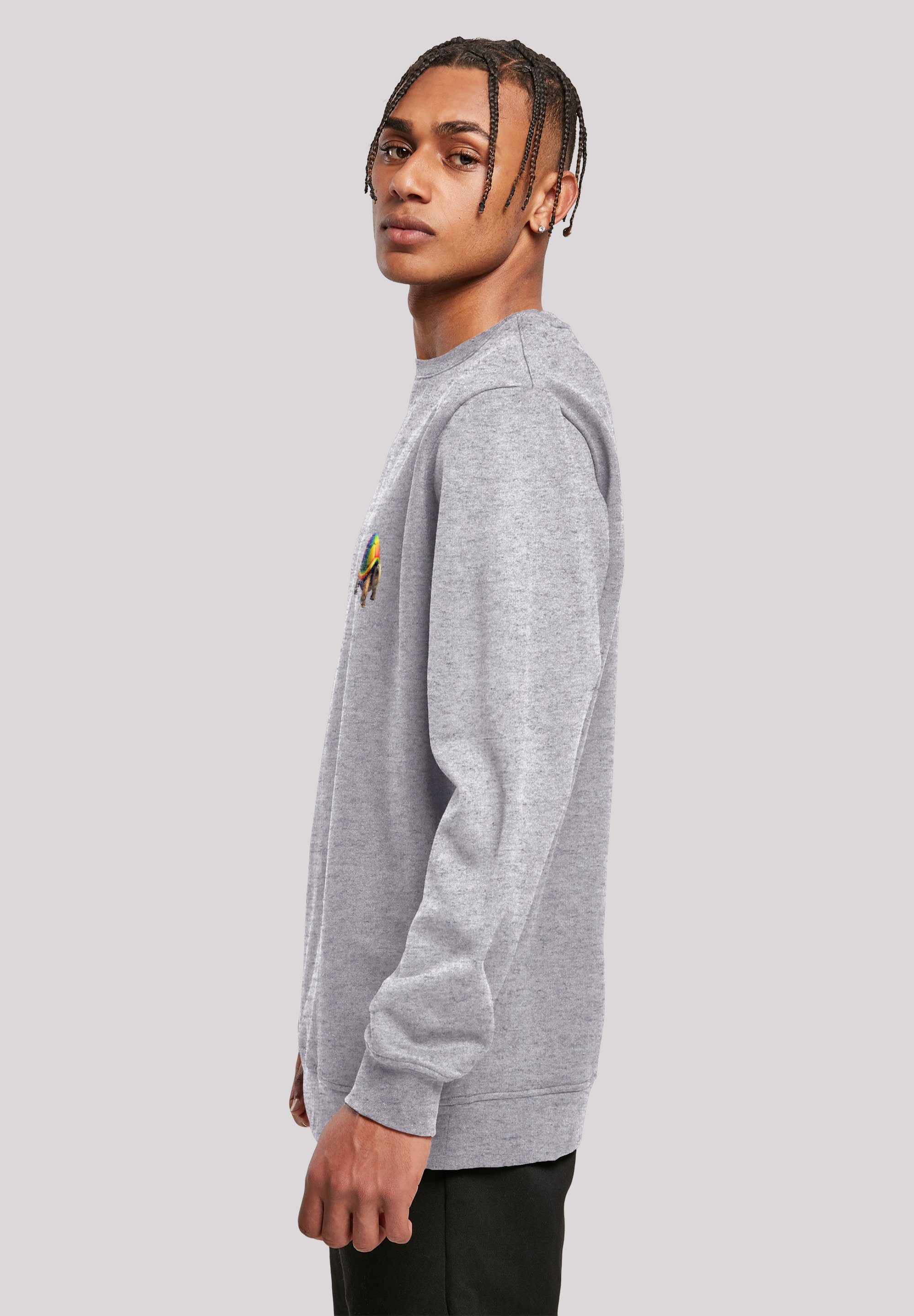 F4NT4STIC Kapuzenpullover Rainbow Turtle CREWNECK Print