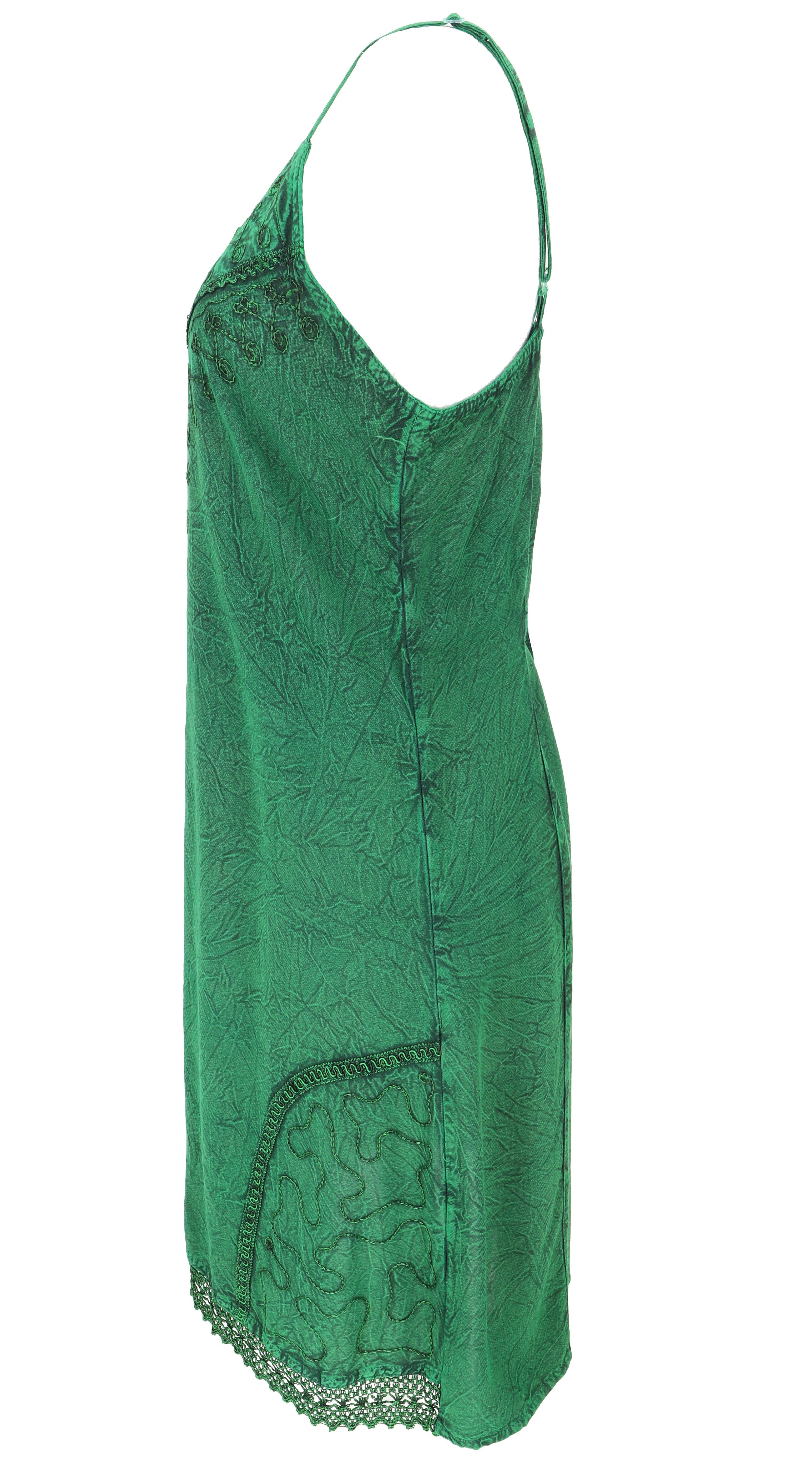 Guru-Shop Midikleid Besticktes indisches Boho Kleid, Sommerkleid,.. alternative Bekleidung – Bild 5 von 5