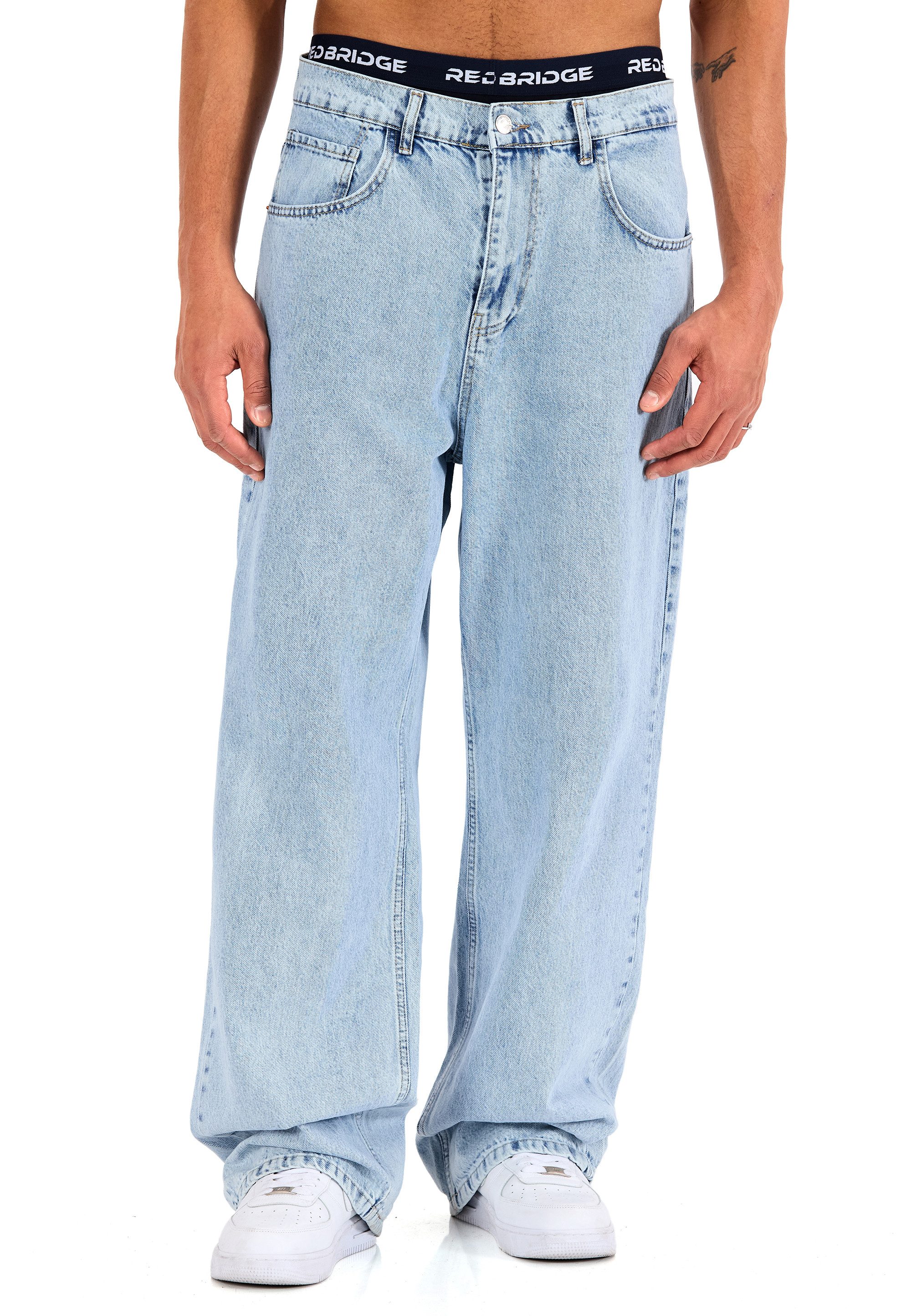 RedBridge Weite Jeans by Denim House Baggy mit weitem Bein Classic Denim Lo günstig online kaufen