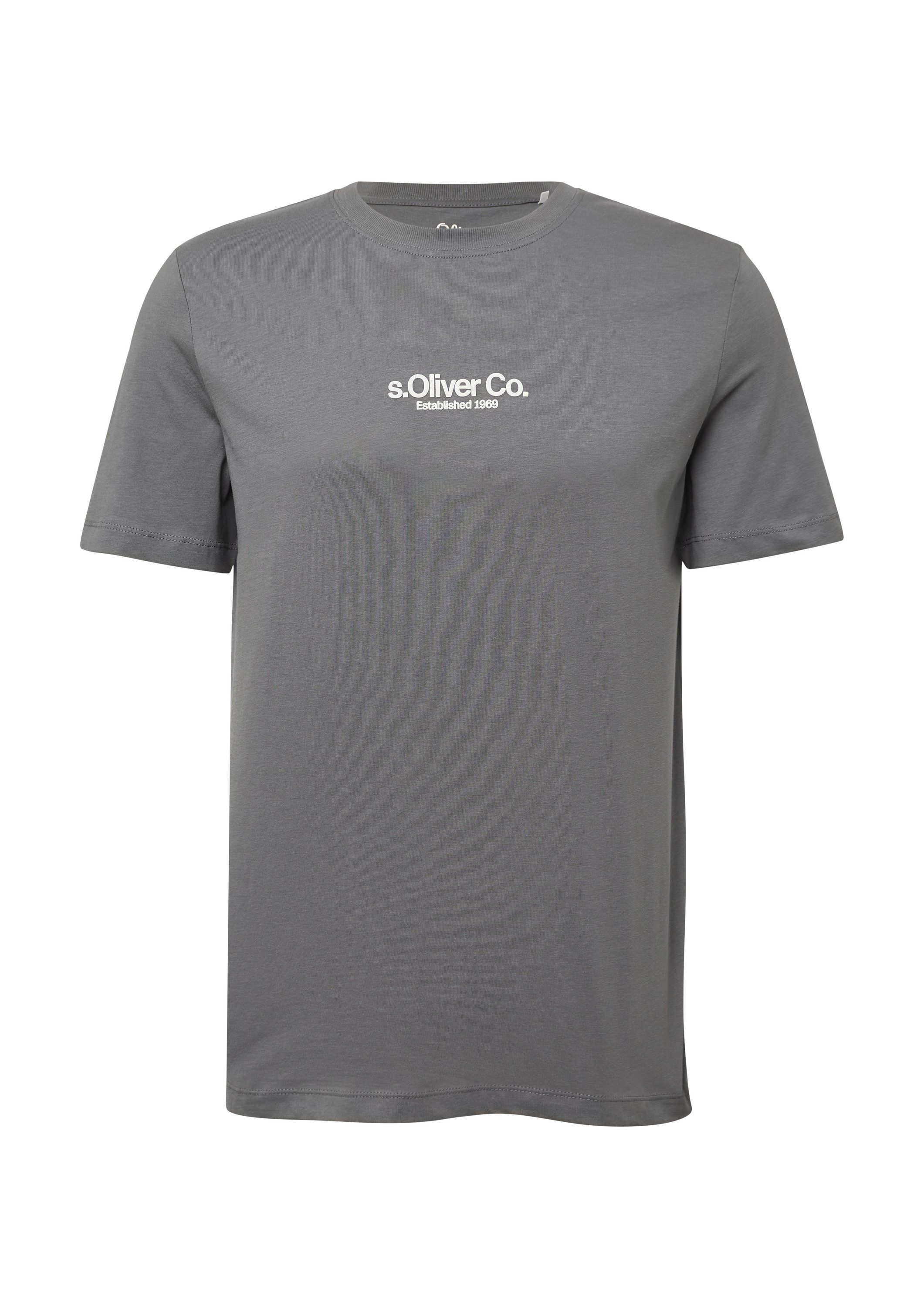 s.Oliver Kurzarmshirt T-Shirt T-Shirt aus Baumwolle günstig online kaufen