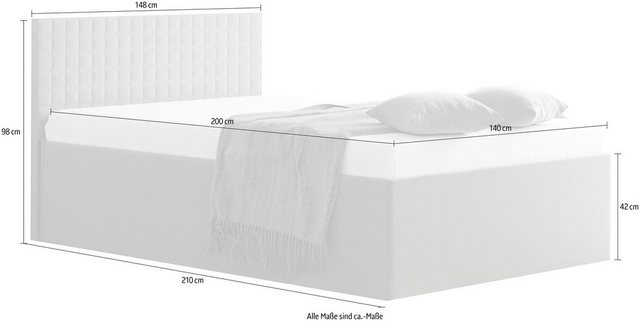 Westfalia Schlafkomfort Polsterbett, mit Bettkasten bei Ausführung mit Matratze-Otto