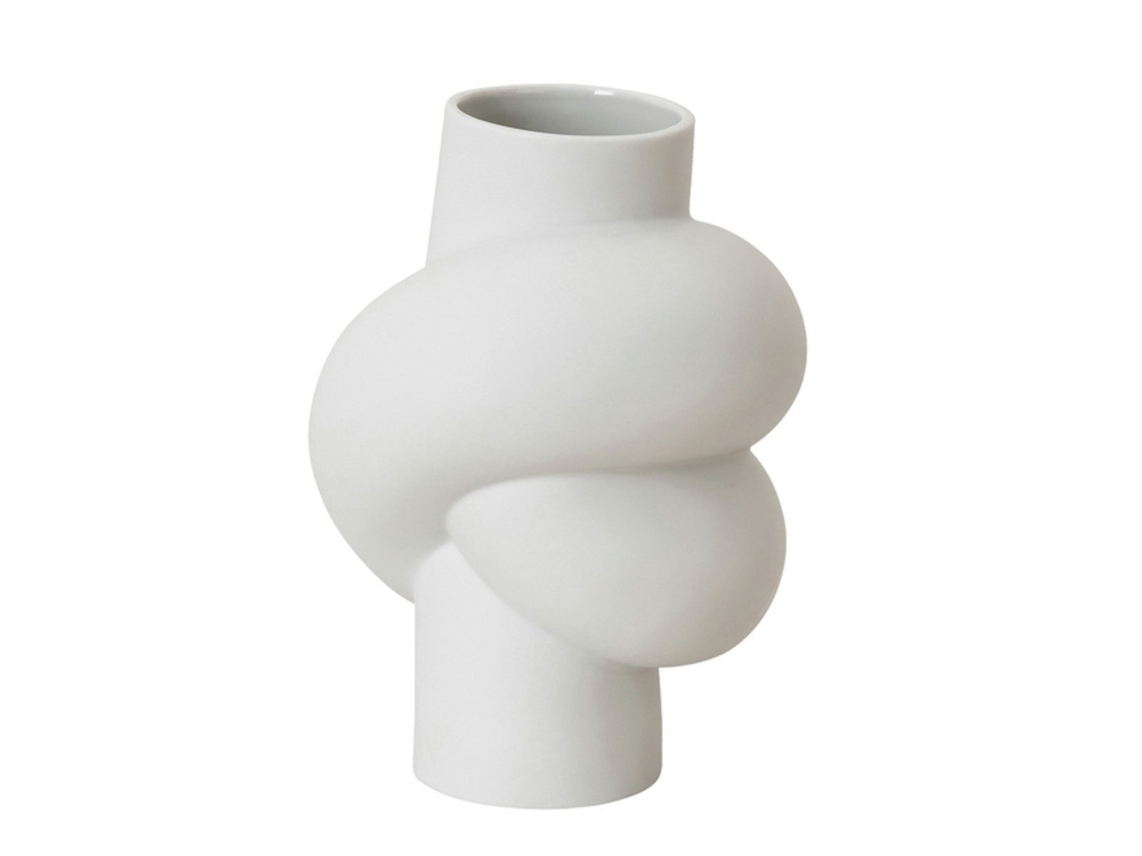 Dekovase Node Weiss matt Vase 14 cm