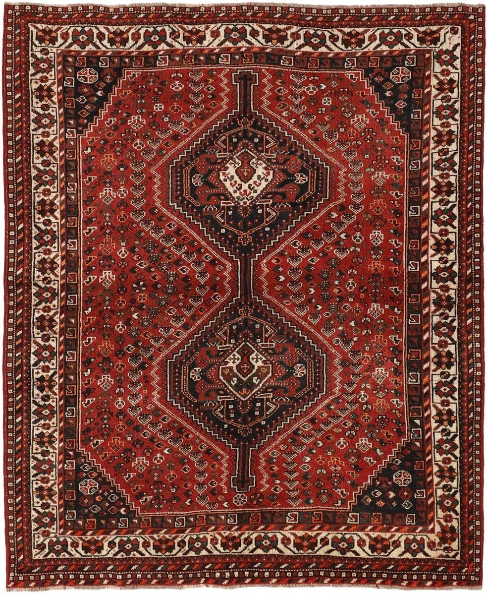 161x194 Orientteppich / rechteckig, Handgeknüpfter Höhe: Shiraz mm Nain 10 Perserteppich, Trading, Orientteppich