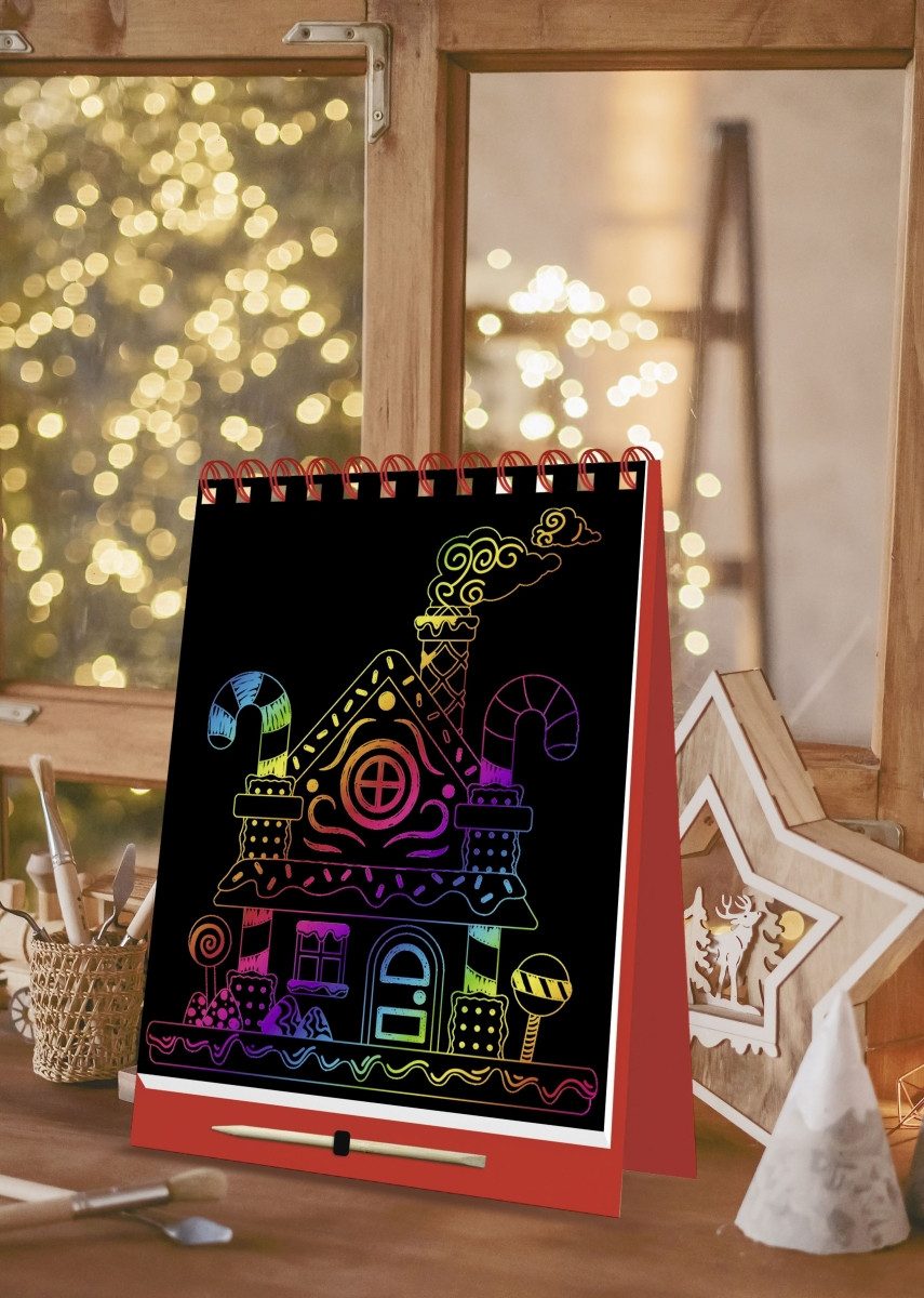 Ursus - Ludwig Bähr Bastelfilz Magischer Kratzel-Adventskalender 21x16,5cm