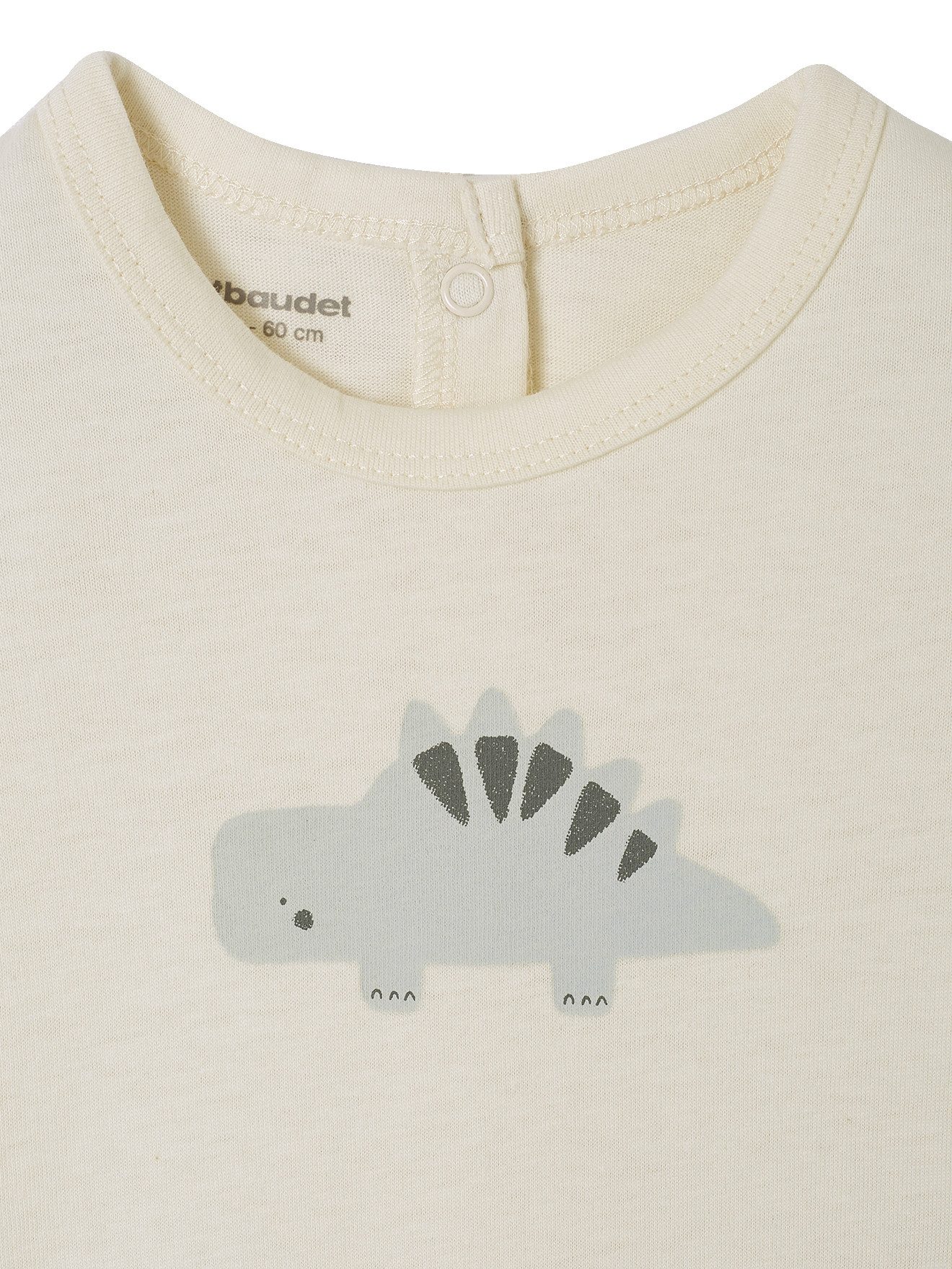 vertbaudet Schlafanzug Bio-Kollektion: Baby Strampler mit Dinos 2er-Pack