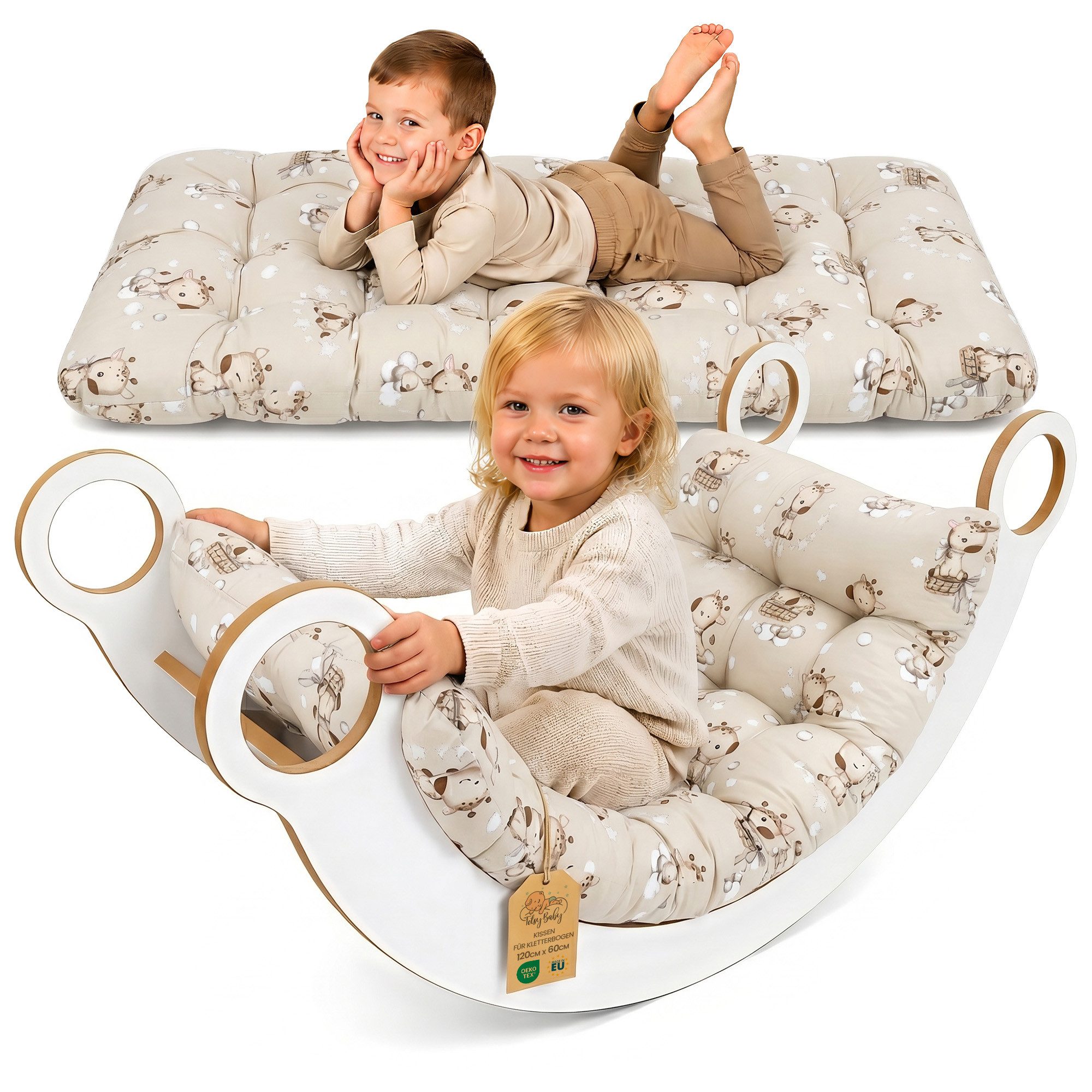 Jugendmatratze Krabbeldecke für Baby Kissen für Kletterbogen - Bodenkissen Kinder, Totsy Baby