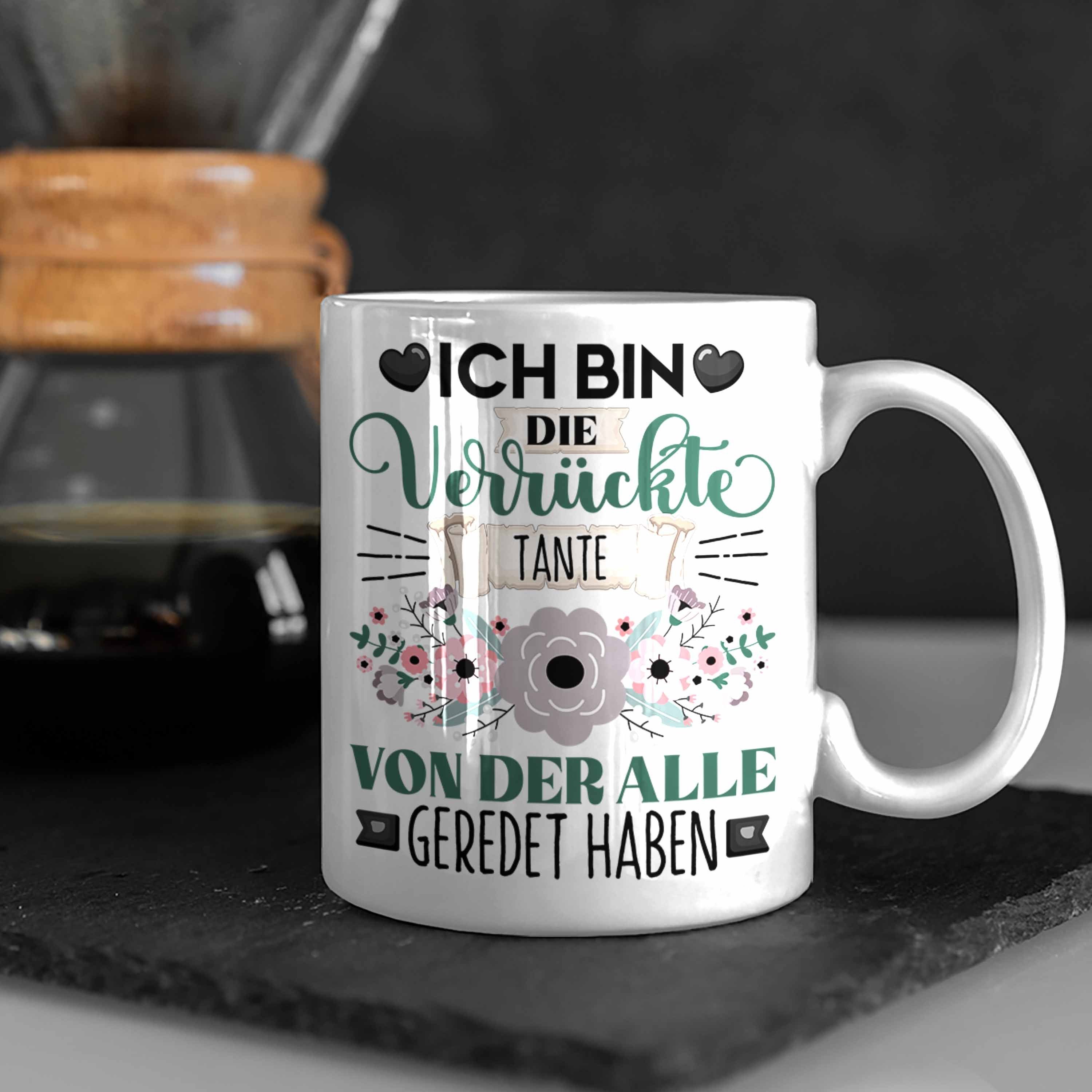 Trendation Tasse Tante Spruch Ich Weiss Geschenkidee Verrückt Bin Tasse Die Lustiger Geschenk