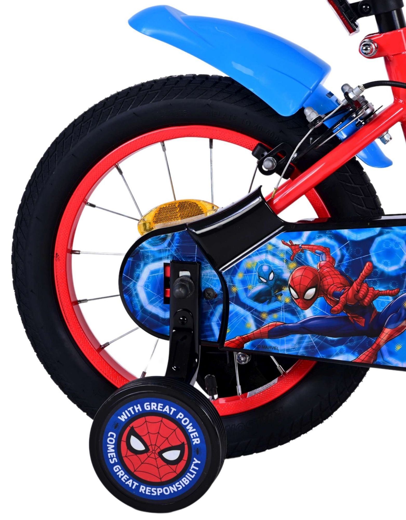 85% Spiderman 6 kg, - Kinderfahrrad Zoll Handbremsen zusammengebaut, Jahre, - Zwei - - 12, 16 bis Blau/Rot Luftbereifung oder 60 3 14 Jungen