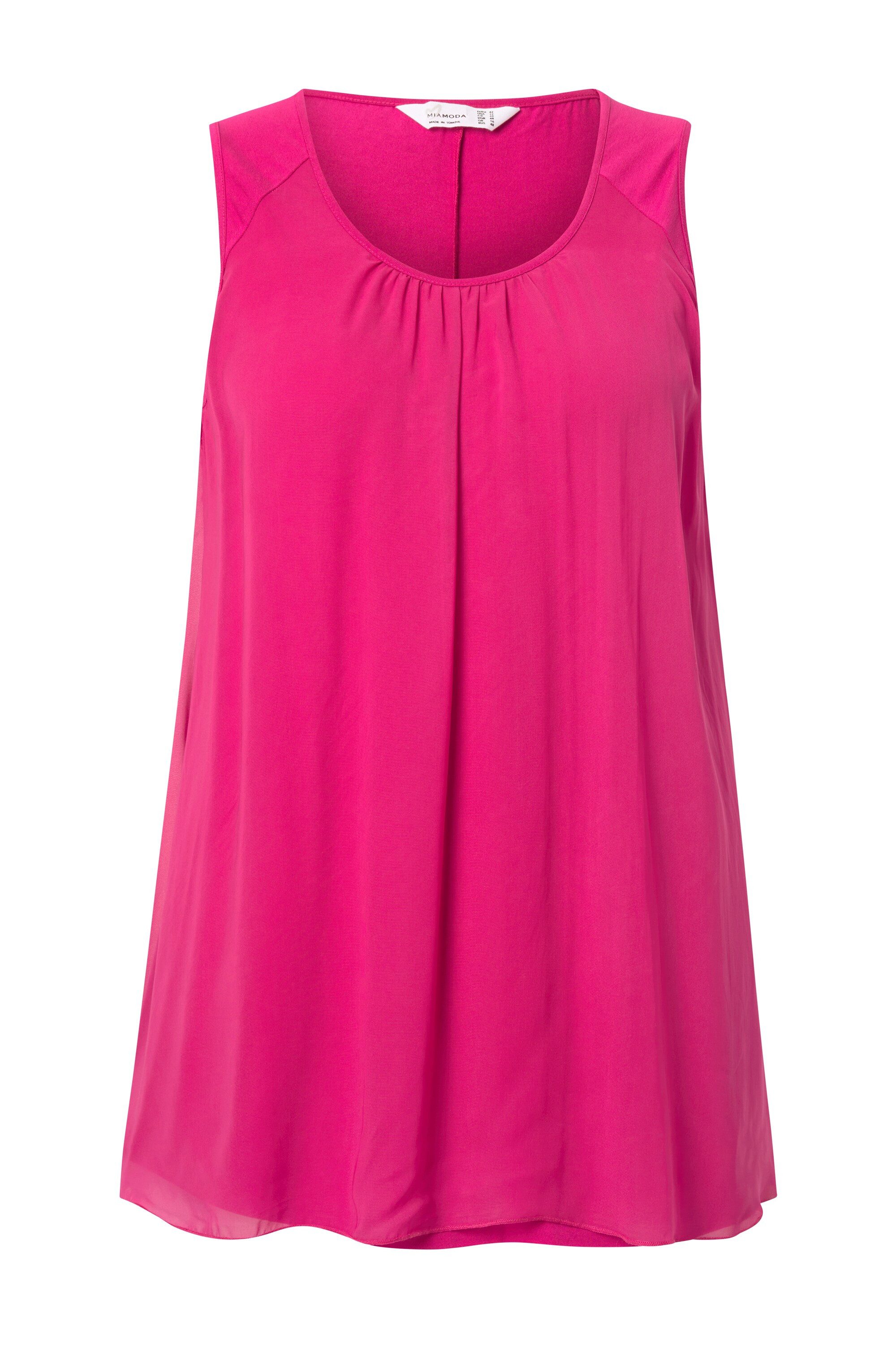 MIAMODA Longtop Top A-Linie Rundhals ärmellos günstig online kaufen