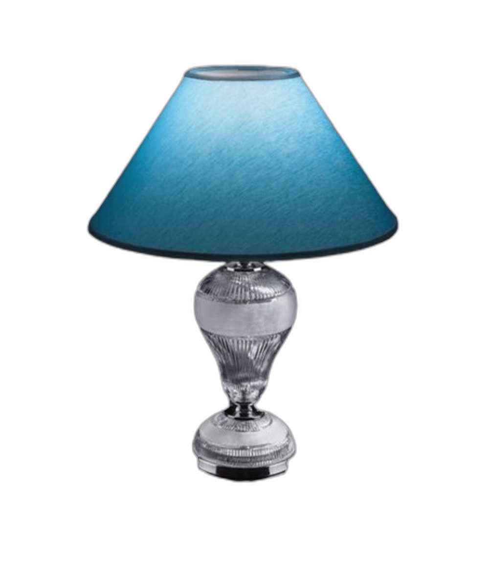 Xlmoebel Nachttischlampe Bohemia IVELE Kristallleuchte in Blau mit elegantem Design, Hergestellt in Europa