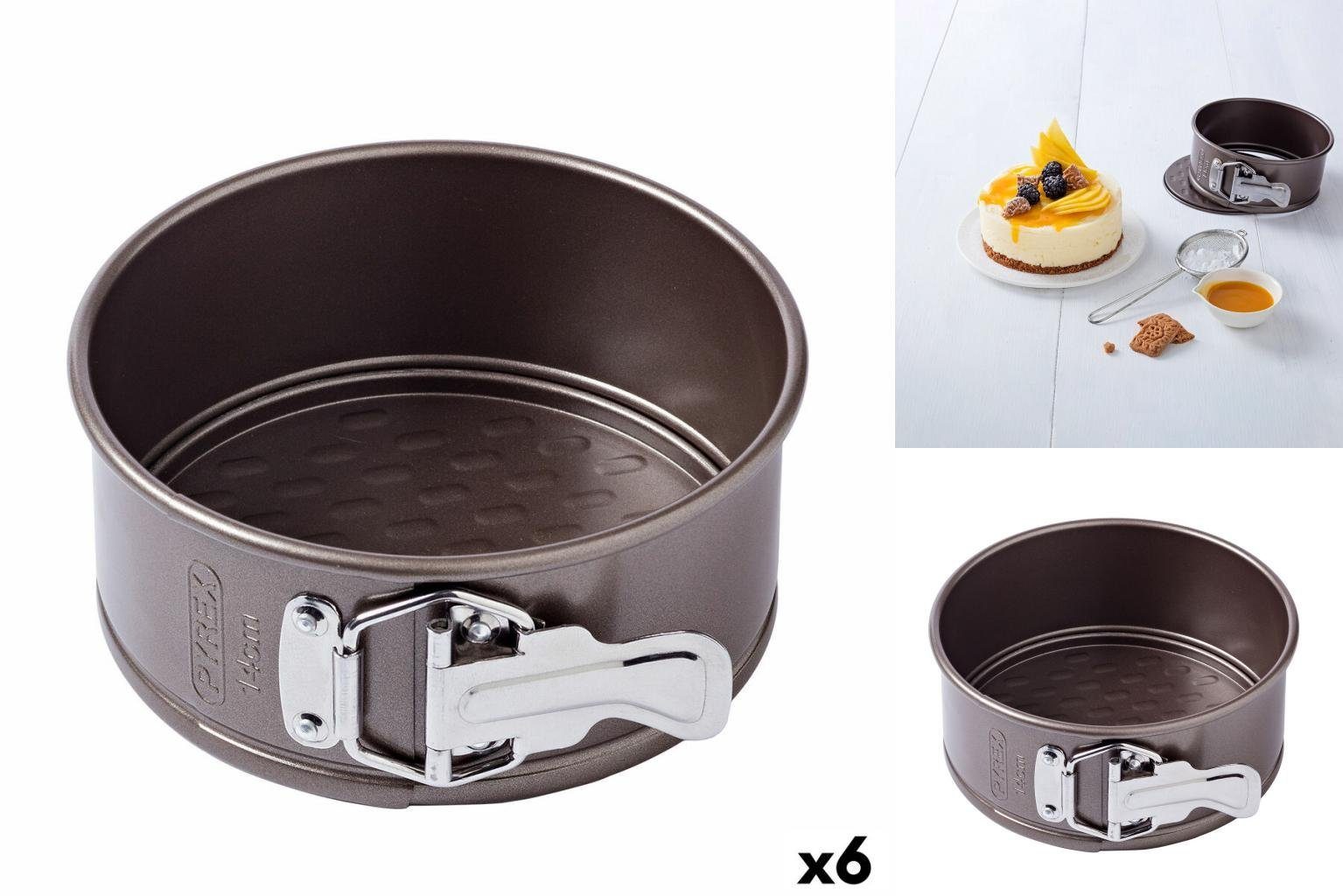 Spring Backform PYREX Backform Pyrex Kuchenspringform Asimetria rund Schwarz Ø 14 cm ...