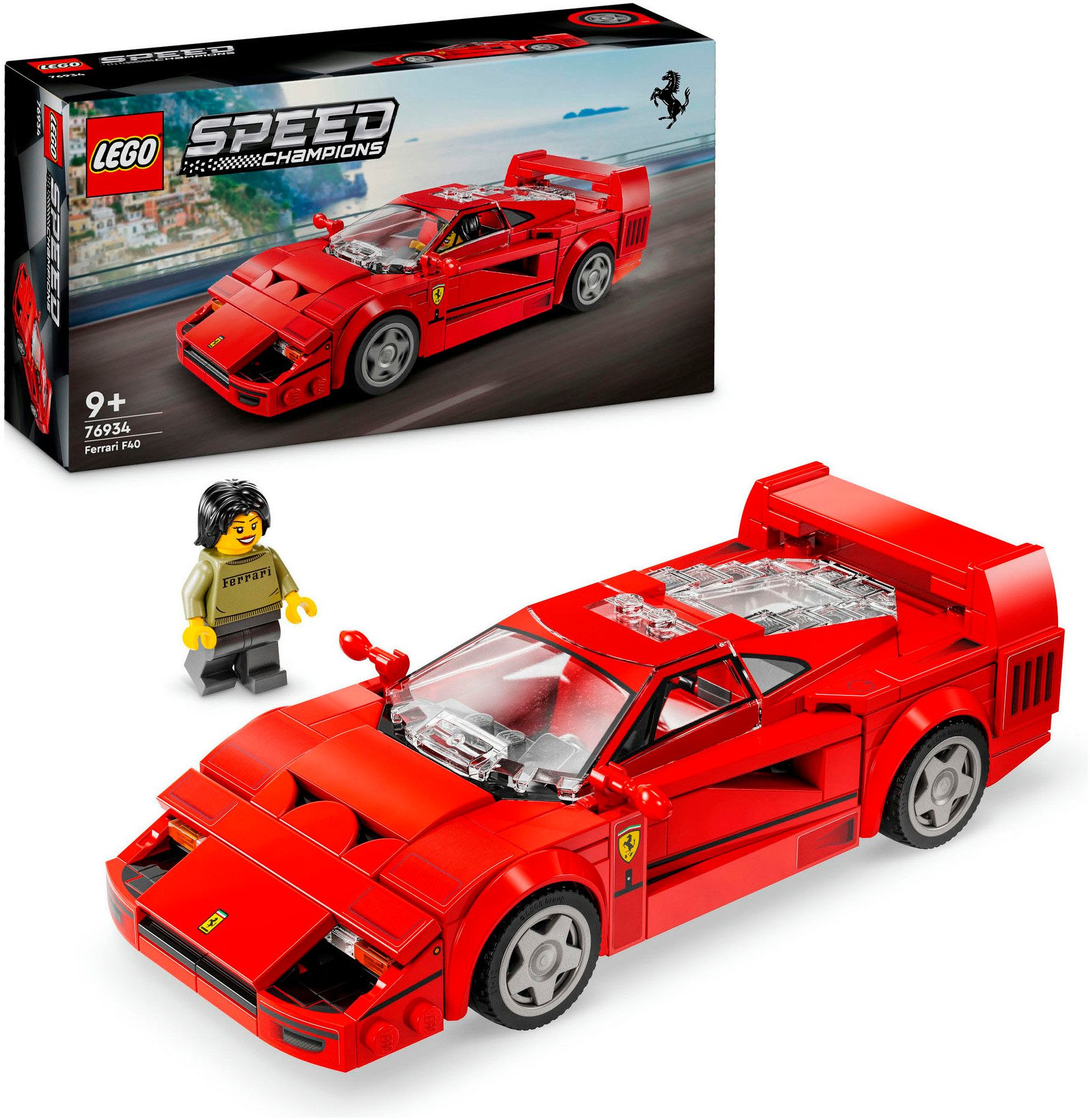 LEGO® Ferrari F40 Supersportwagen (76934), LEGO Speed Champions Konstruktio günstig online kaufen