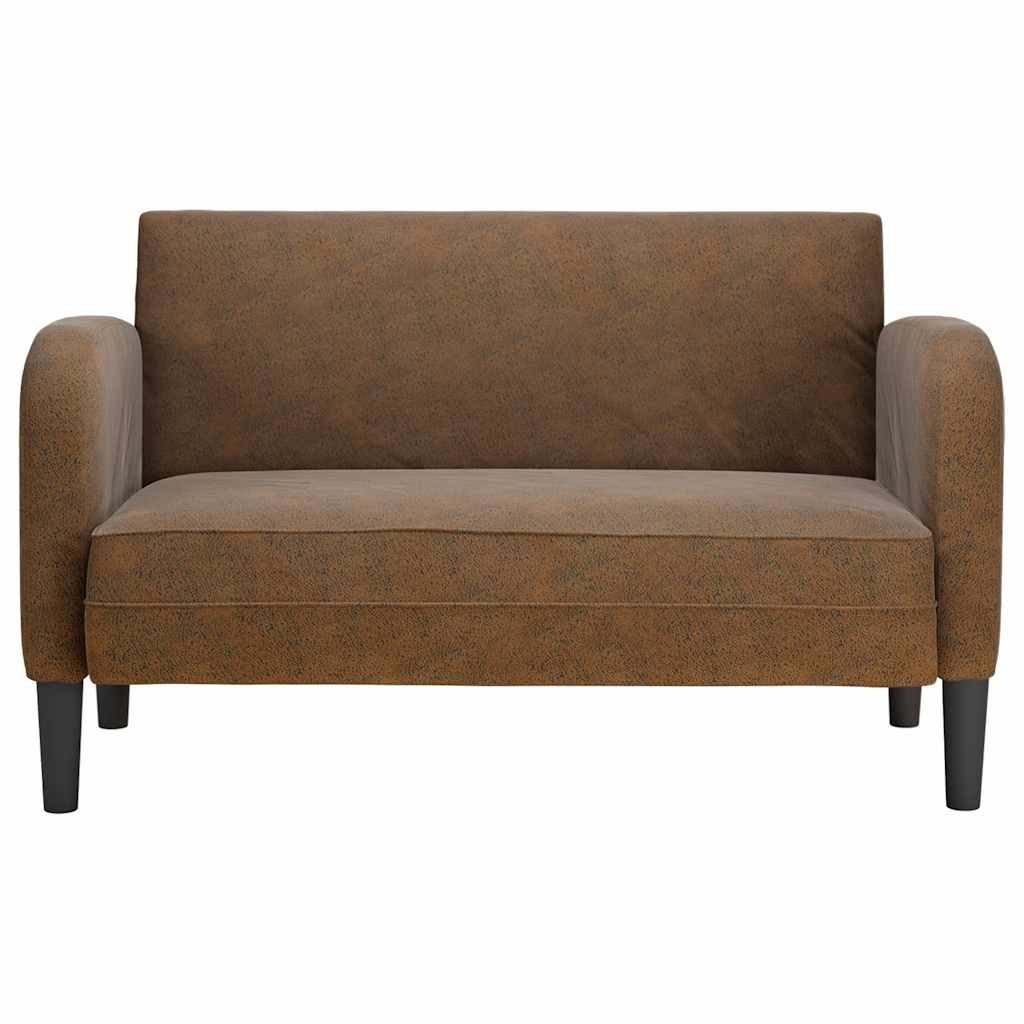 vidaXL Sofa Zweisitzer-Sofa Braun 110 cm Kunstleder günstig online kaufen