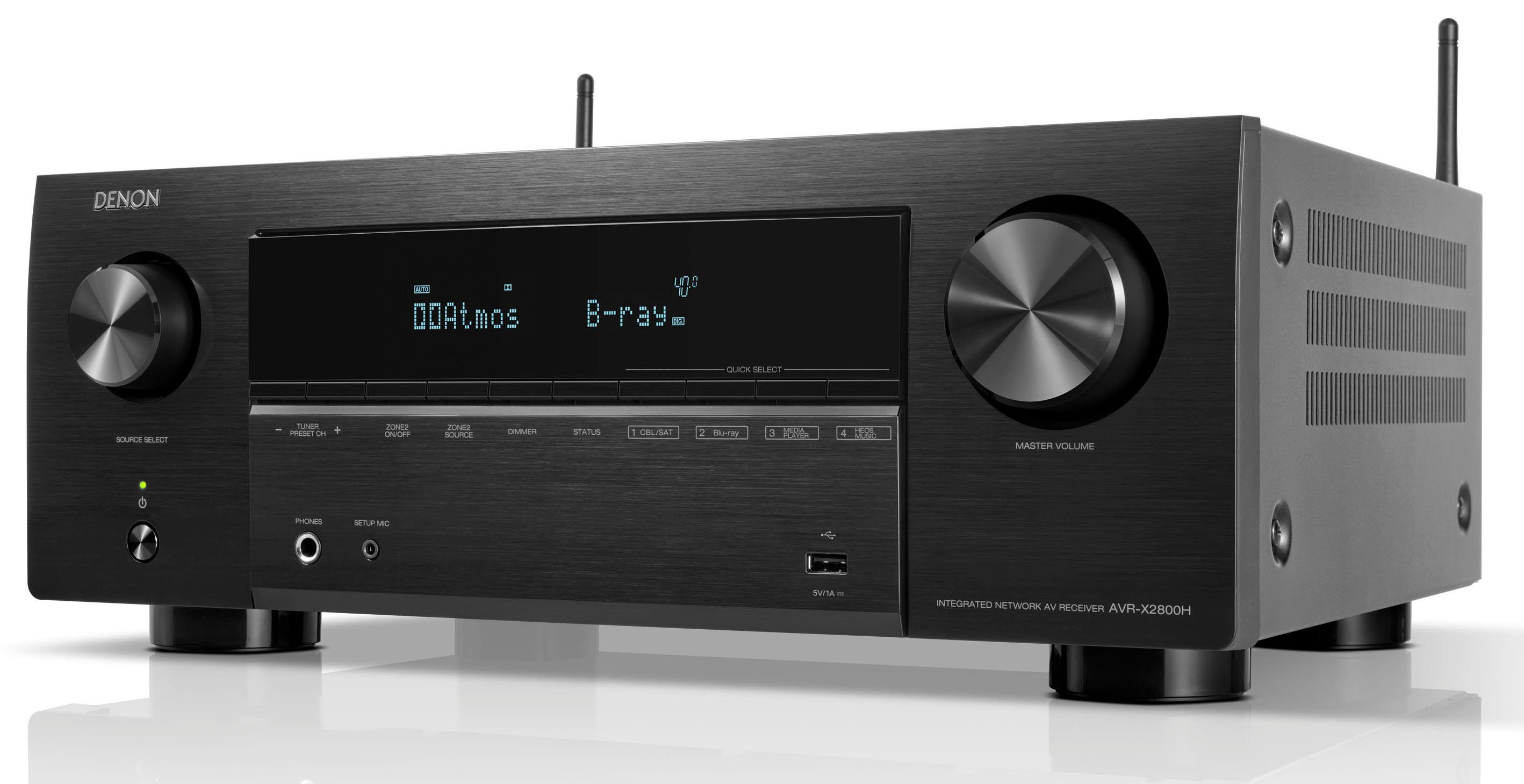 Denon AVR-X2800H AV-Receiver 7.2 (Bluetooth, LAN (Ethernet), WLAN)