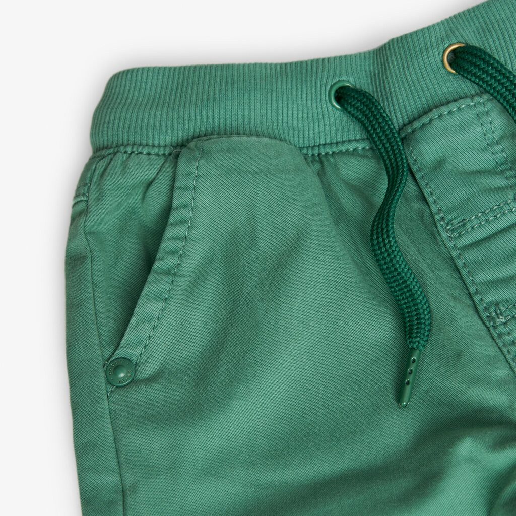 BÒBOLI Thermohose BÒBOLI Hose Gabardine gras grün gefüttert (1-tlg., kein Set)