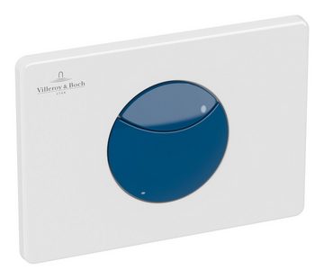 Villeroy & Boch Betätigungsplatte ViConnect Installationssysteme, WC 2-Mengen-Spülung 169 x 223 x 64 mm - Ocean Blue