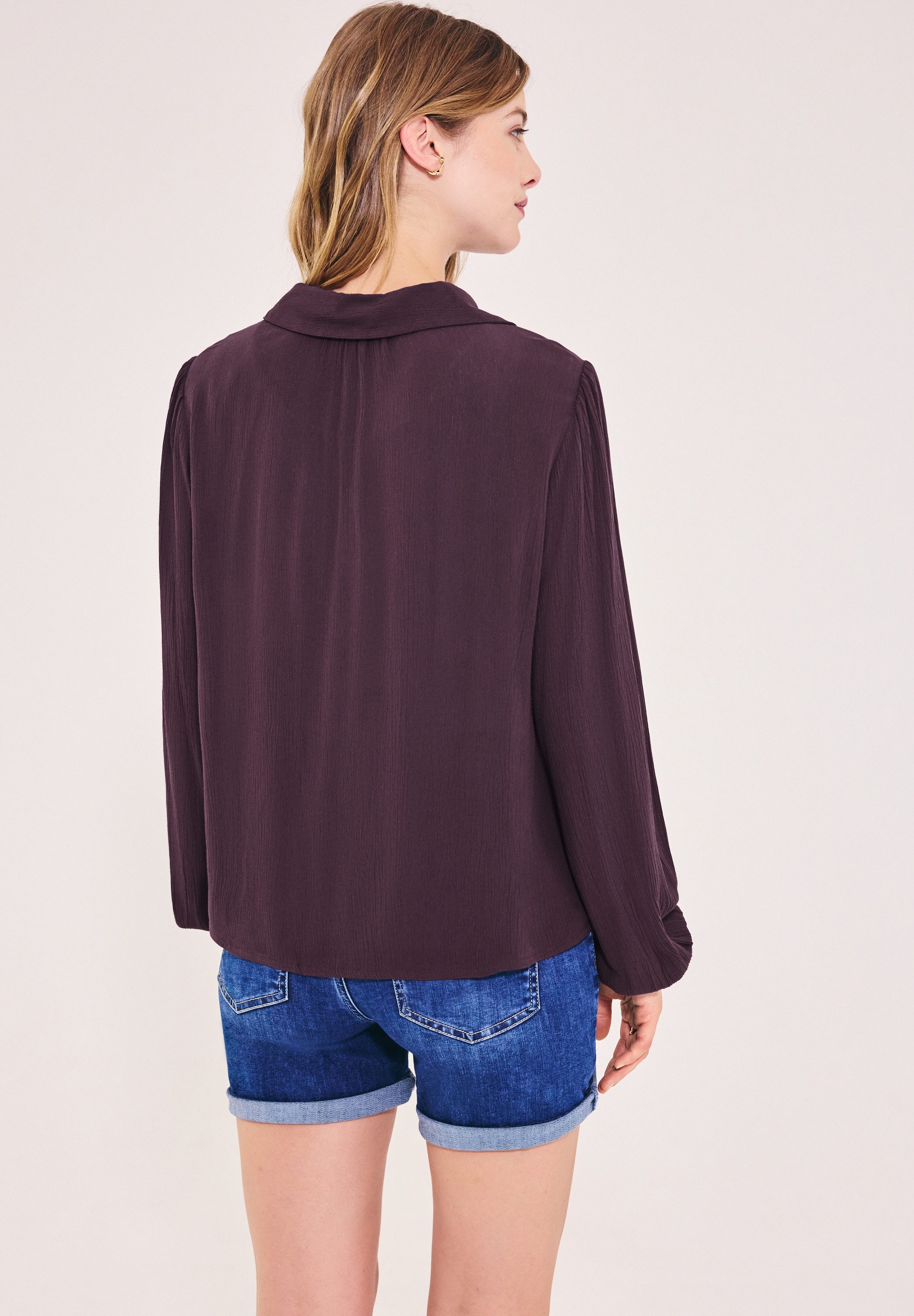 STREET ONE STUDIO Langarmbluse aus softer Viskose