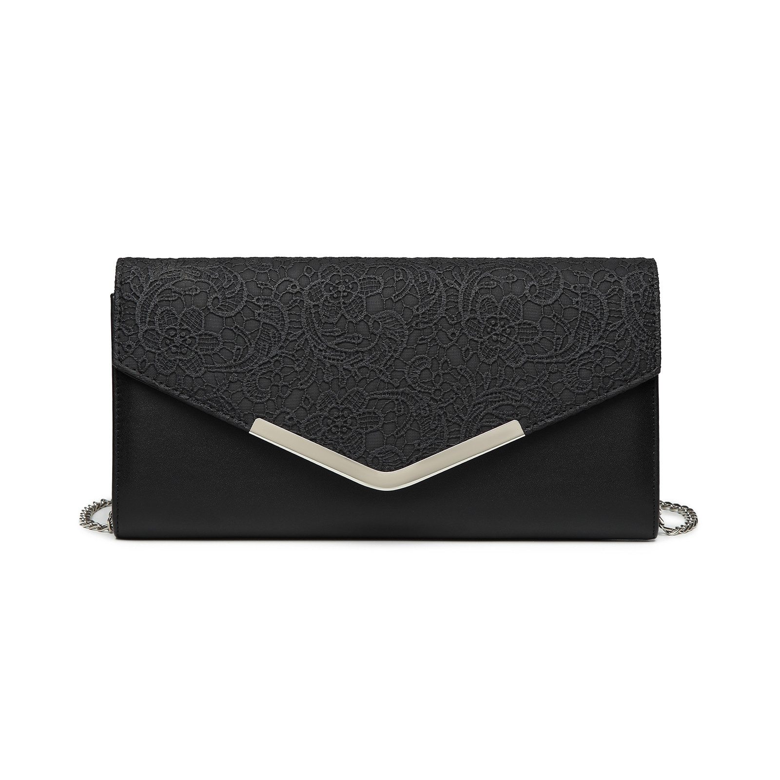 Abendtasche Elegante Clutch Bag mit Kette für Damen als Umhängetaschen-Modell