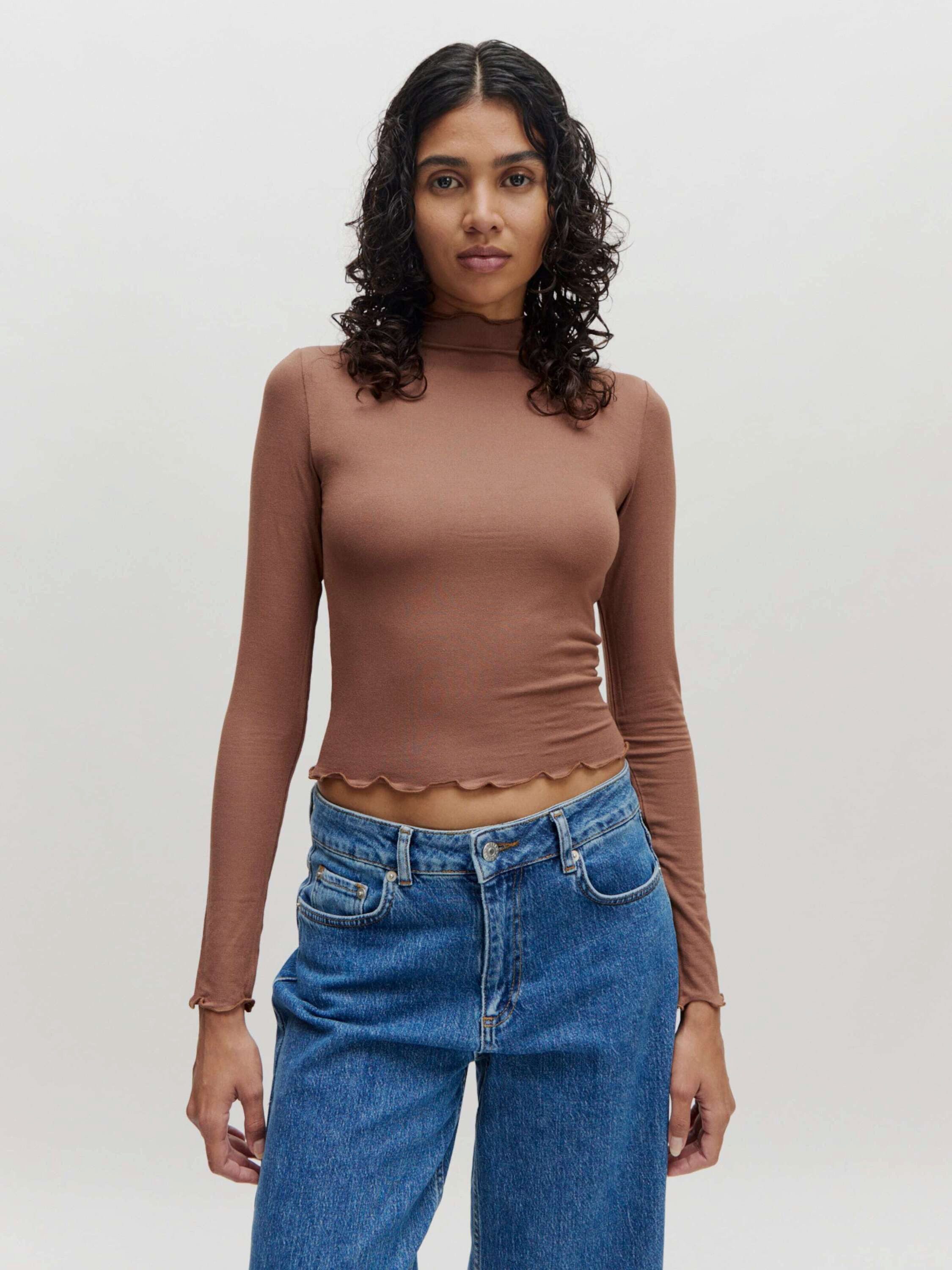 EDITED Langarmshirt Daniela (1-tlg) Plain/ohne Details günstig online kaufen