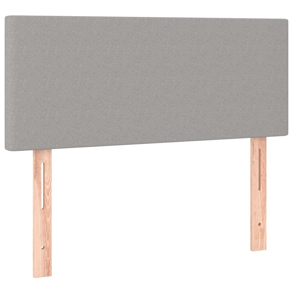 vidaXL Kopfteil Kopfteil Hellgrau 100x5x78/88 cm Stoff, (1 St)