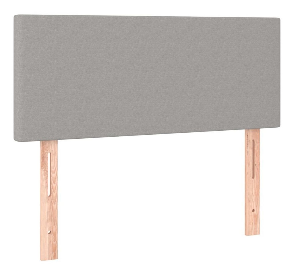 vidaXL Bett Kopfteil Hellgrau 80x5x78/88 cm Stoff (1-tlg)