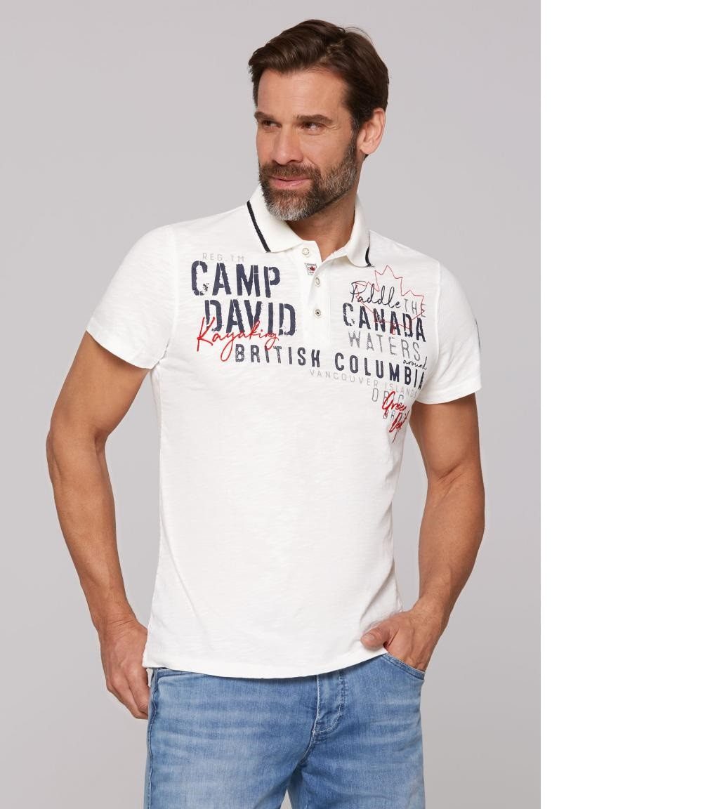 CAMP DAVID Poloshirt Poloshirt mit Label-Applikationen günstig online kaufen